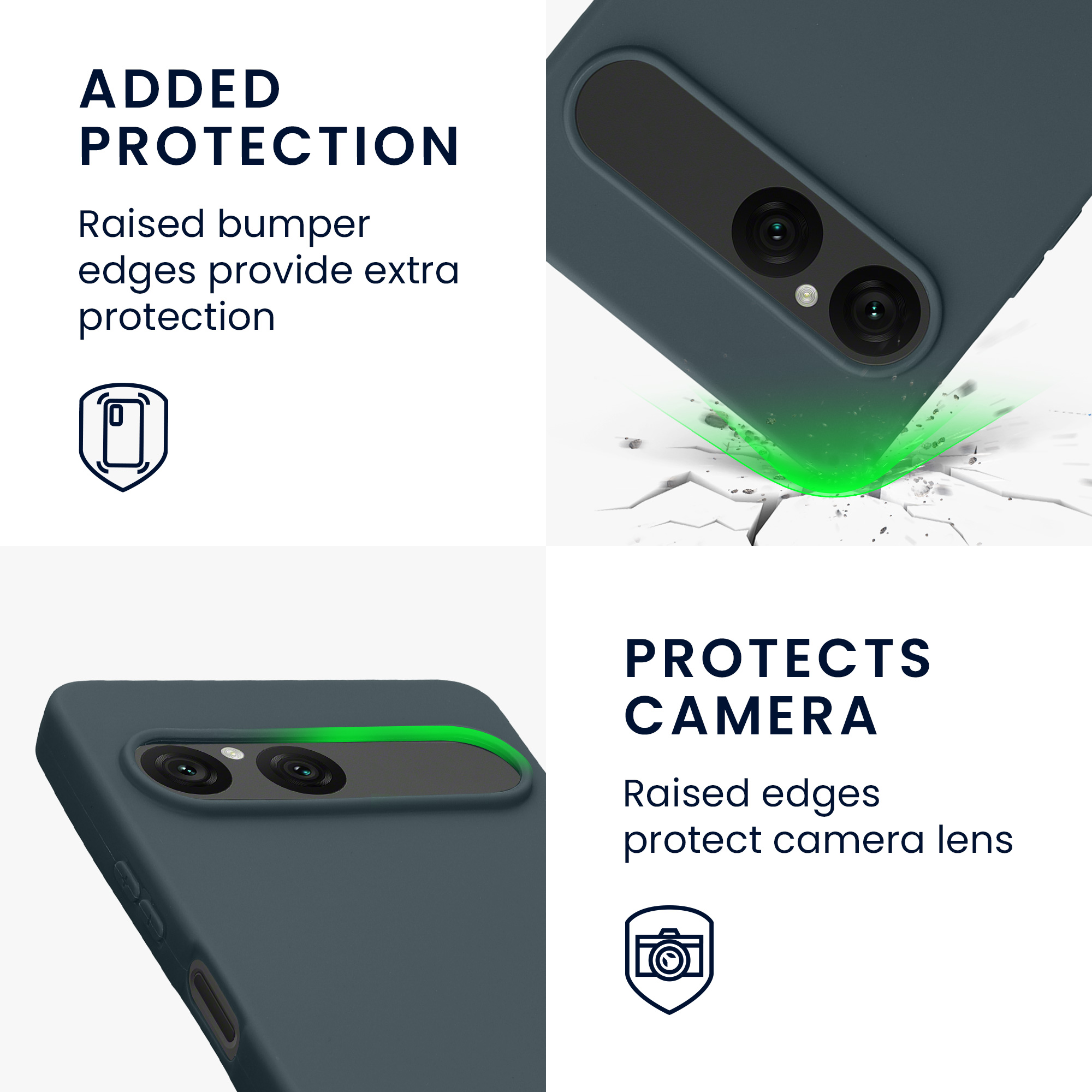 Pouzdro pro Sony Xperia 10 VII kwmobile TPU - tmavá antracitová
