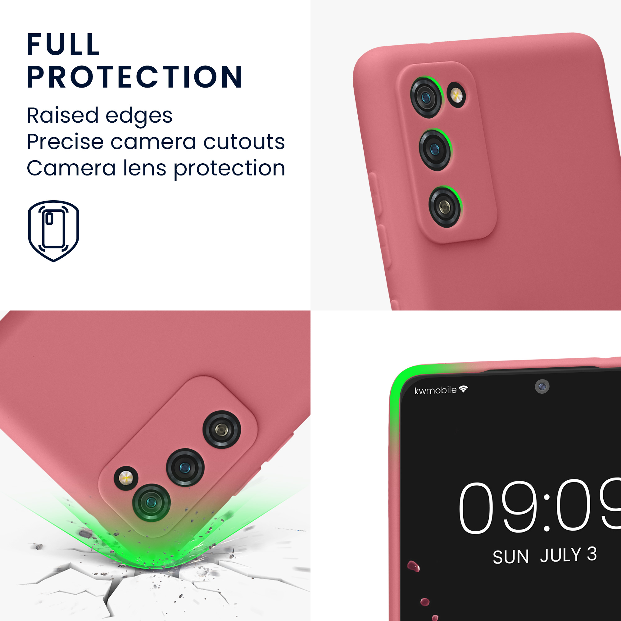 Pouzdro pro Samsung Galaxy S20 FE kwmobile tenké TPU - tmavě starorůžová