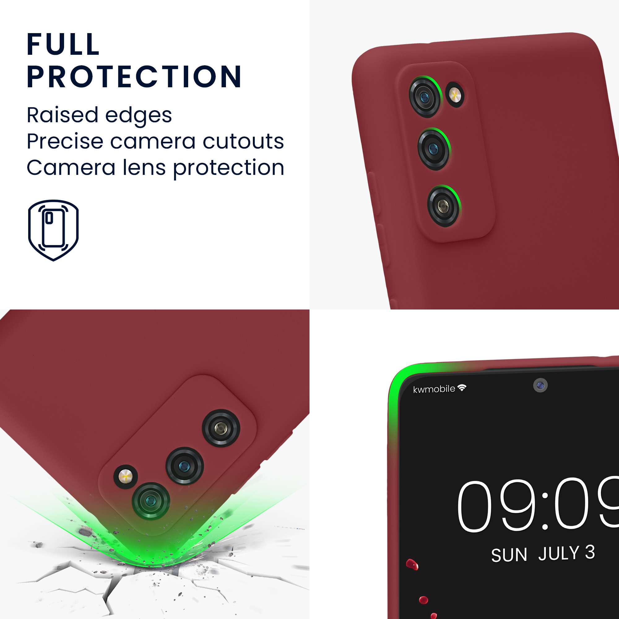 Pouzdro pro Samsung Galaxy S20 FE kwmobile tenké TPU - vínově fialová