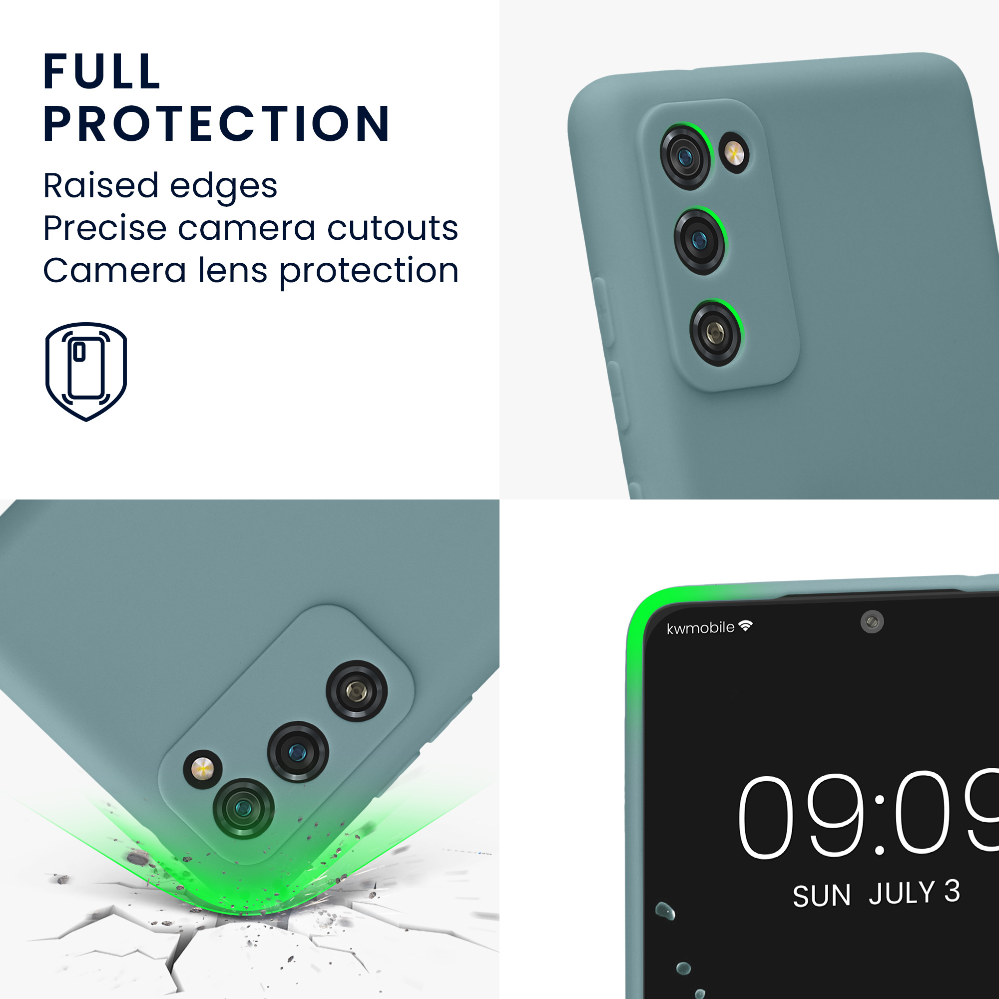 Pouzdro pro Samsung Galaxy S20 FE kwmobile tenké TPU - arktická noc