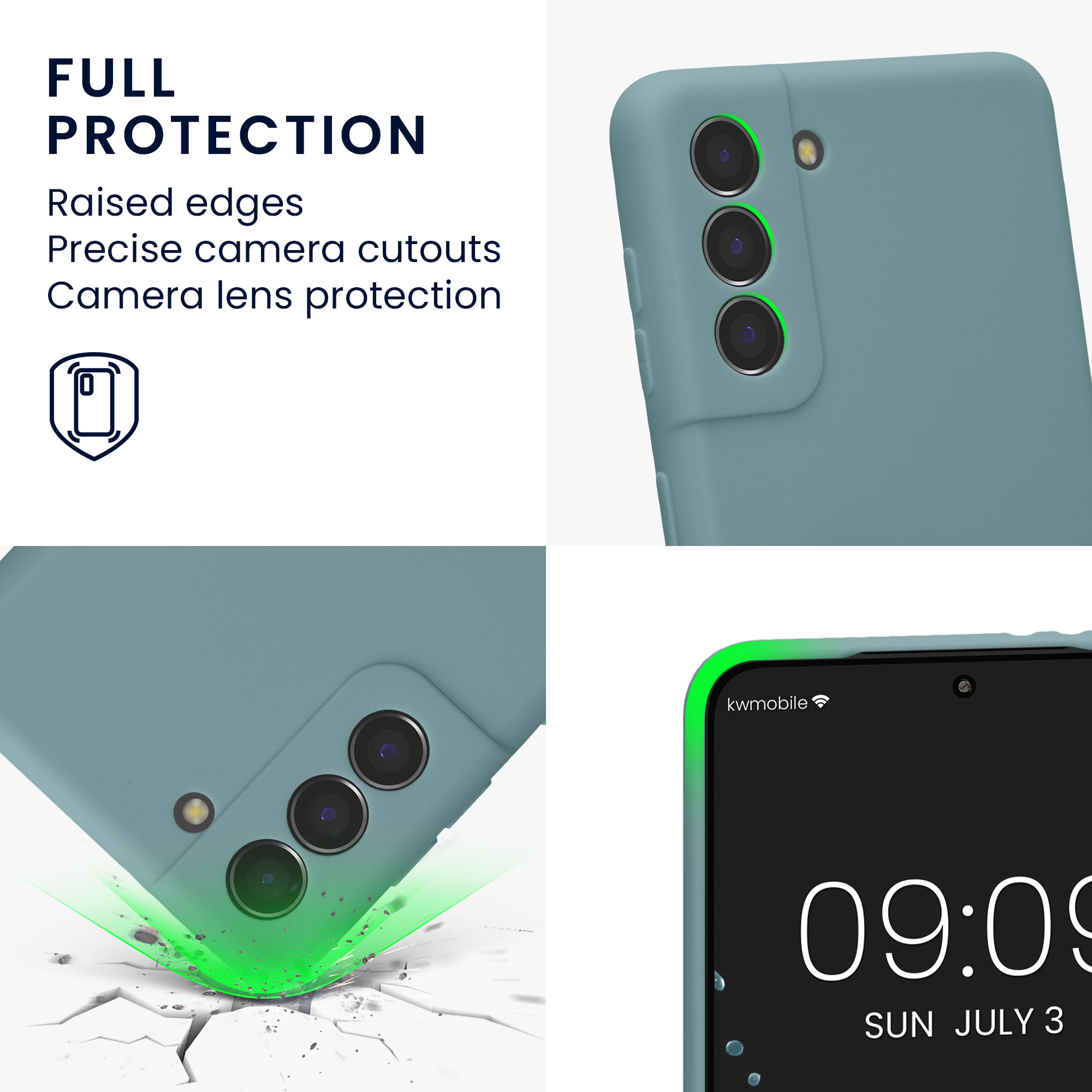 Pouzdro pro Samsung Galaxy S21 kwmobile tenké TPU - arktická noc