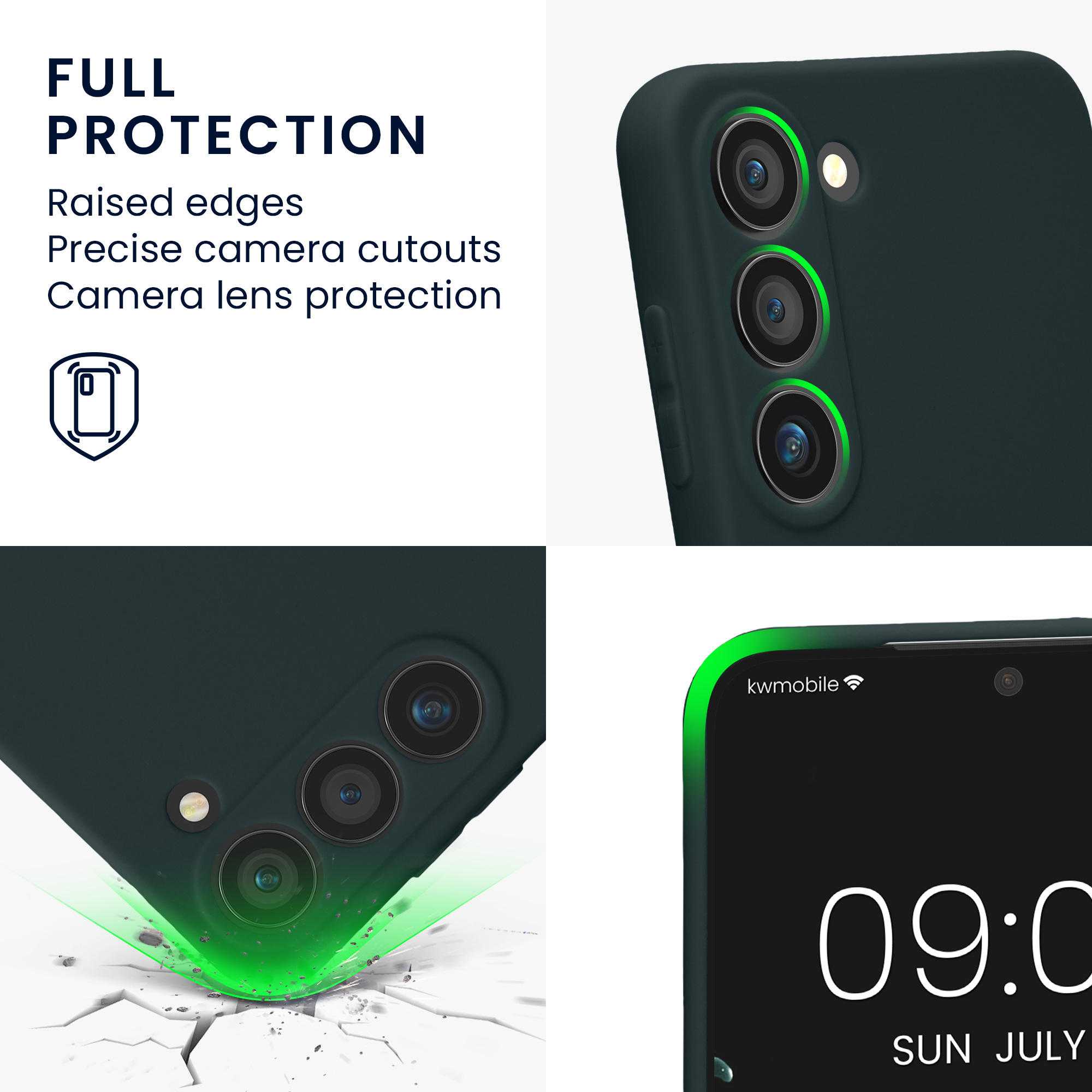 Pouzdro pro Samsung Galaxy S23 kwmobile tenké TPU - tmavá antracitová