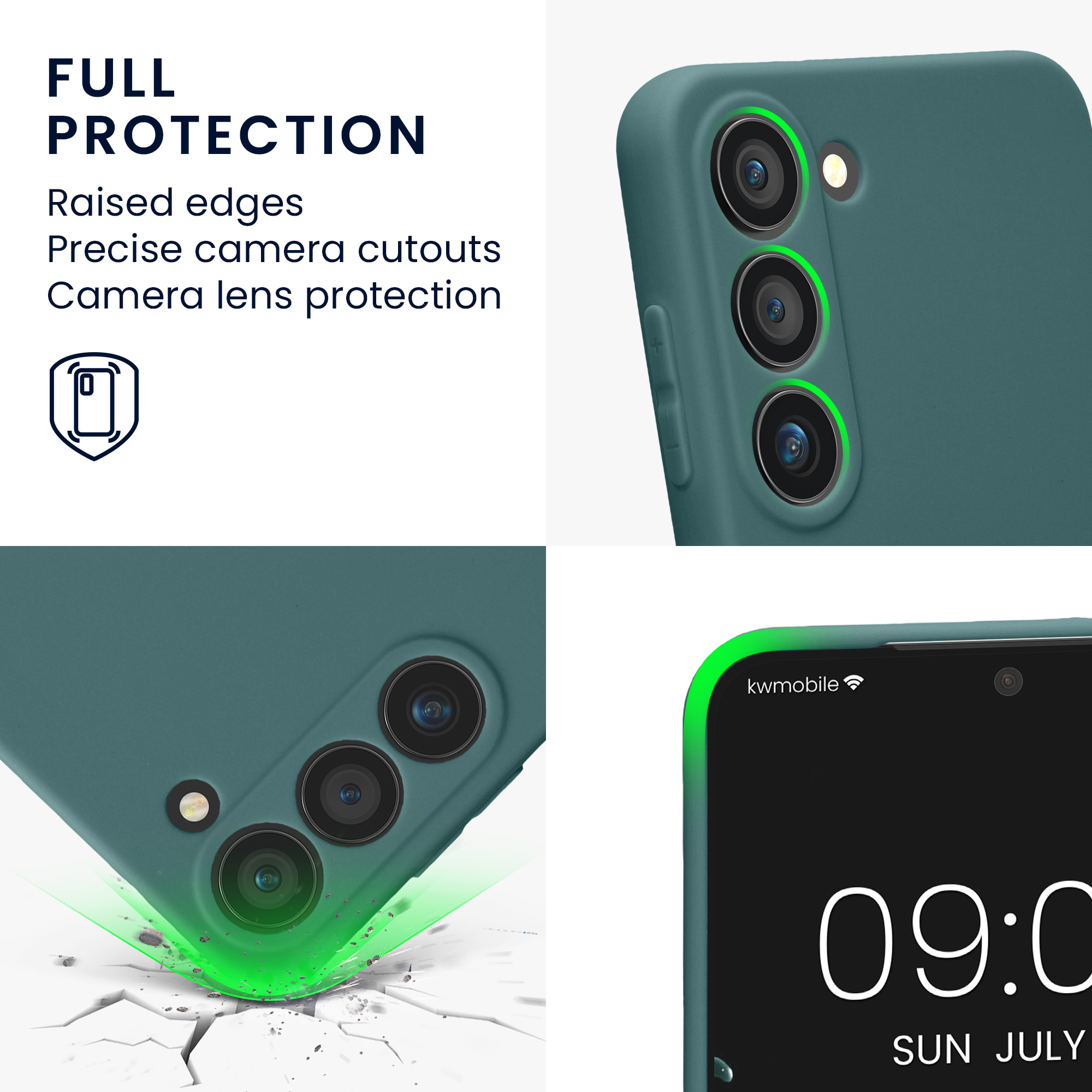Pouzdro pro Samsung Galaxy S23 kwmobile tenké TPU - arktická noc