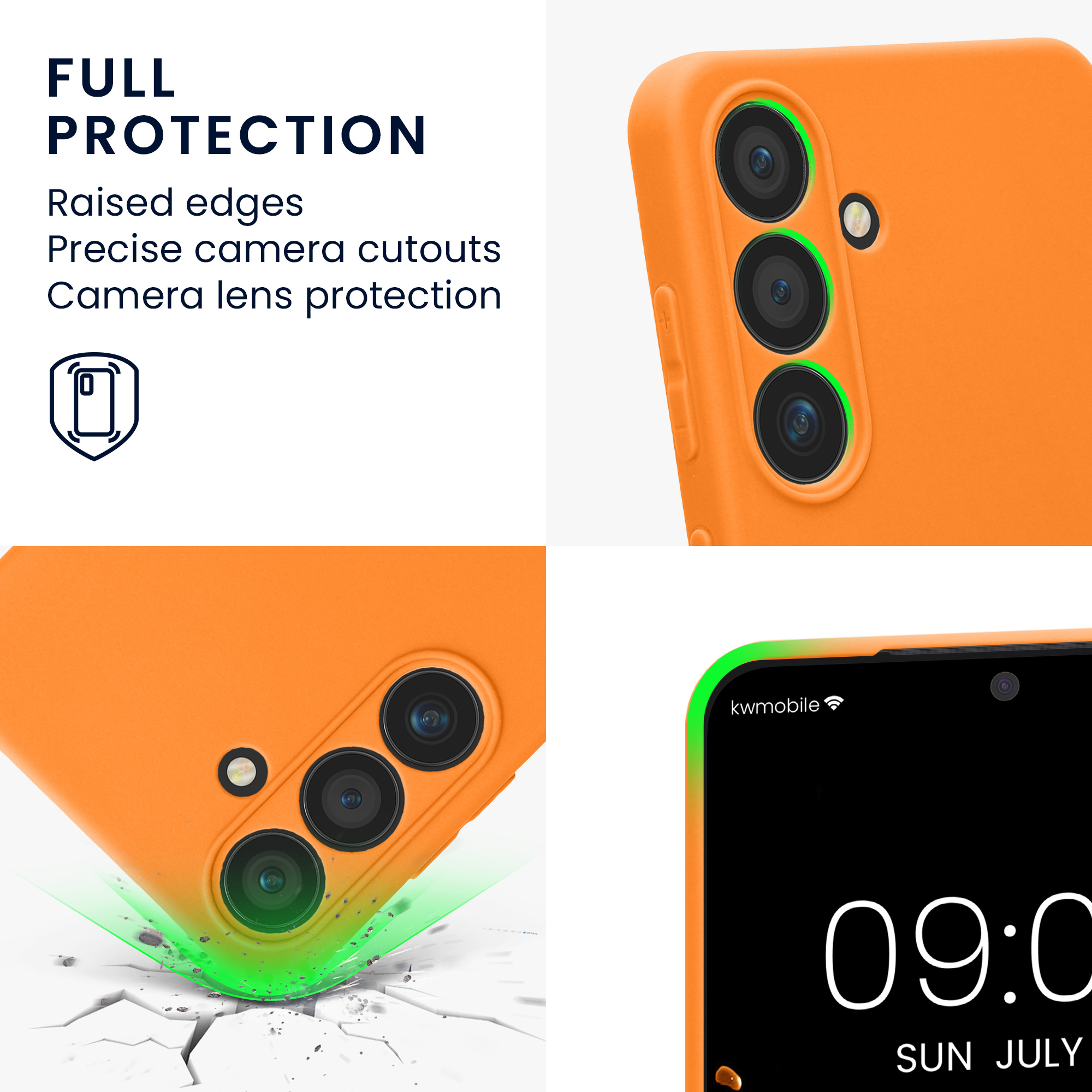Pouzdro pro Samsung Galaxy S24 kwmobile tenké TPU - ovocná oranžová