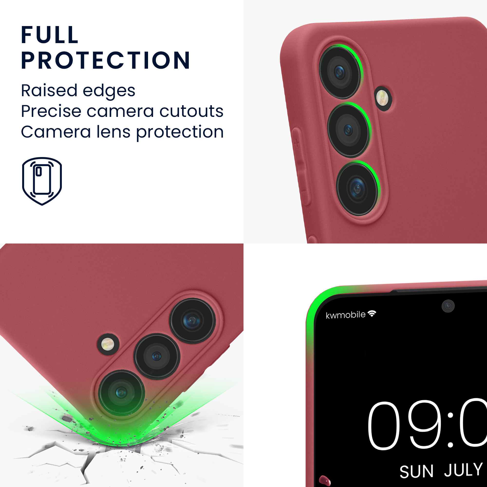 Pouzdro pro Samsung Galaxy S24 kwmobile tenké TPU - tmavě starorůžová