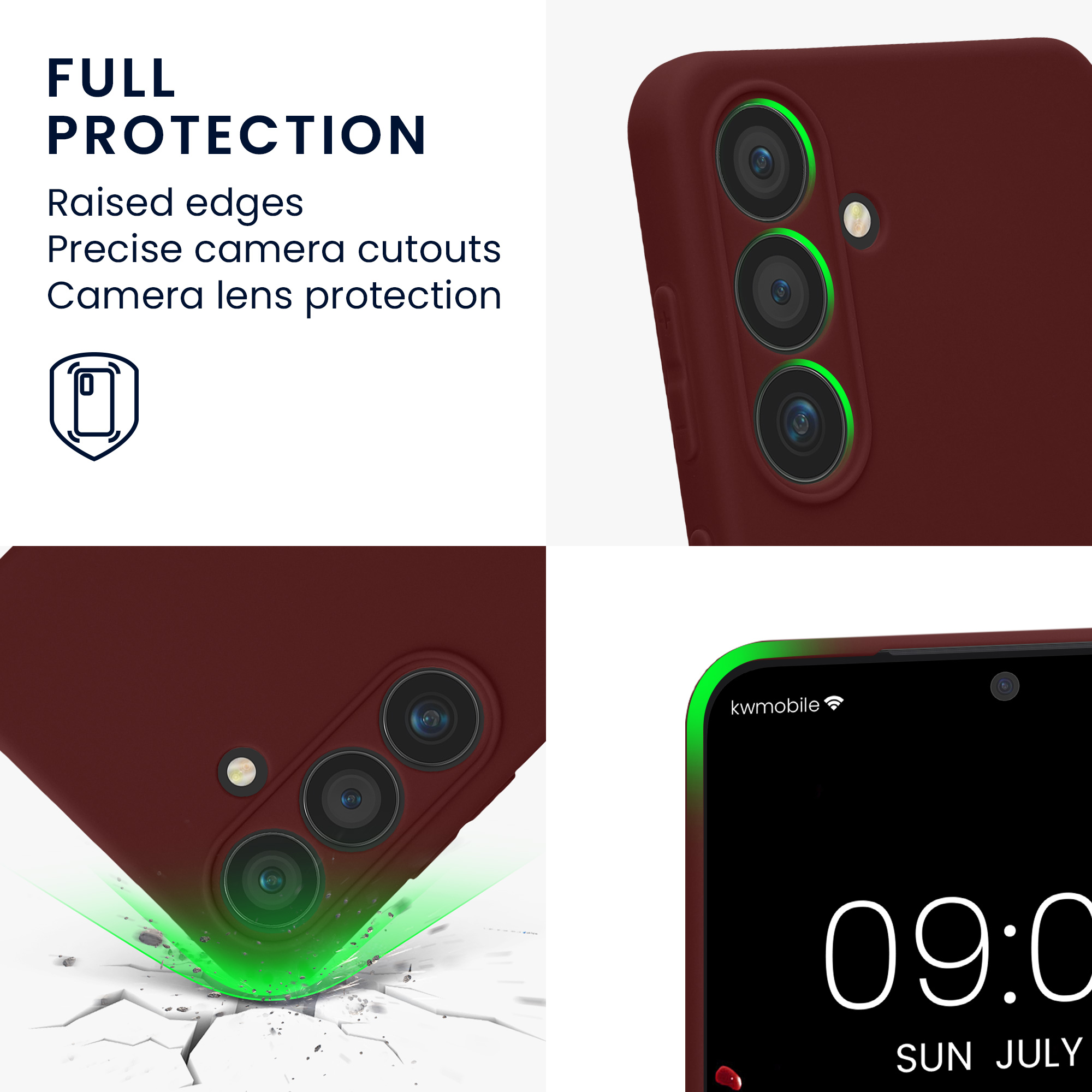 Pouzdro pro Samsung Galaxy S24 kwmobile tenké TPU - vínově fialová
