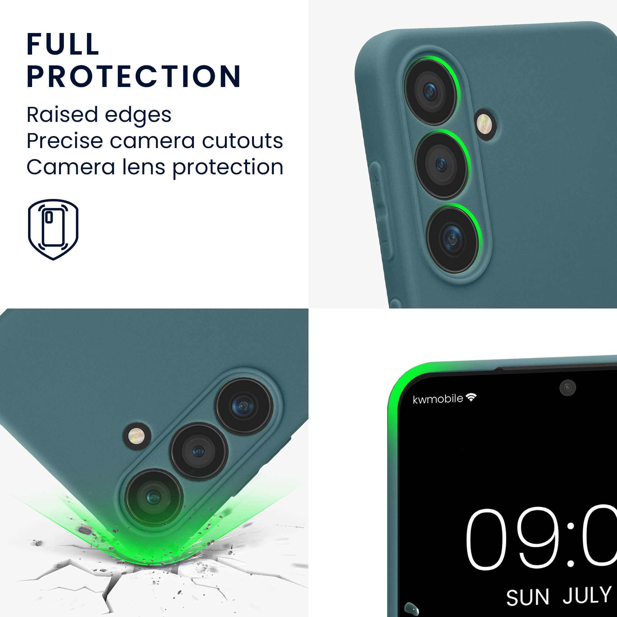 Pouzdro pro Samsung Galaxy S24 kwmobile tenké TPU - arktická noc