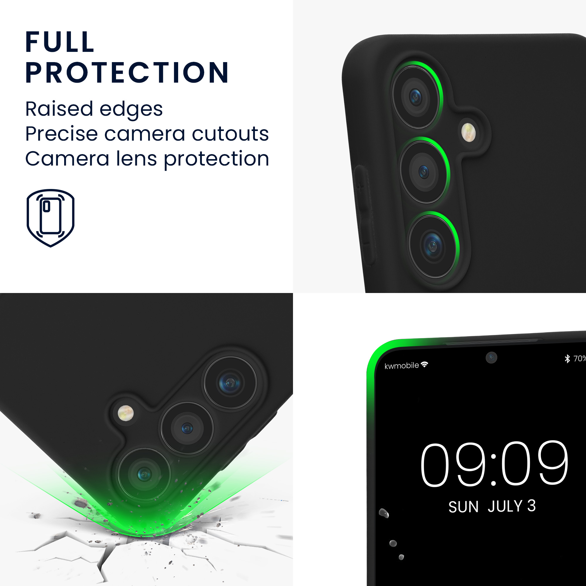 Pouzdro pro Samsung Galaxy S25 kwmobile tenké TPU - černá
