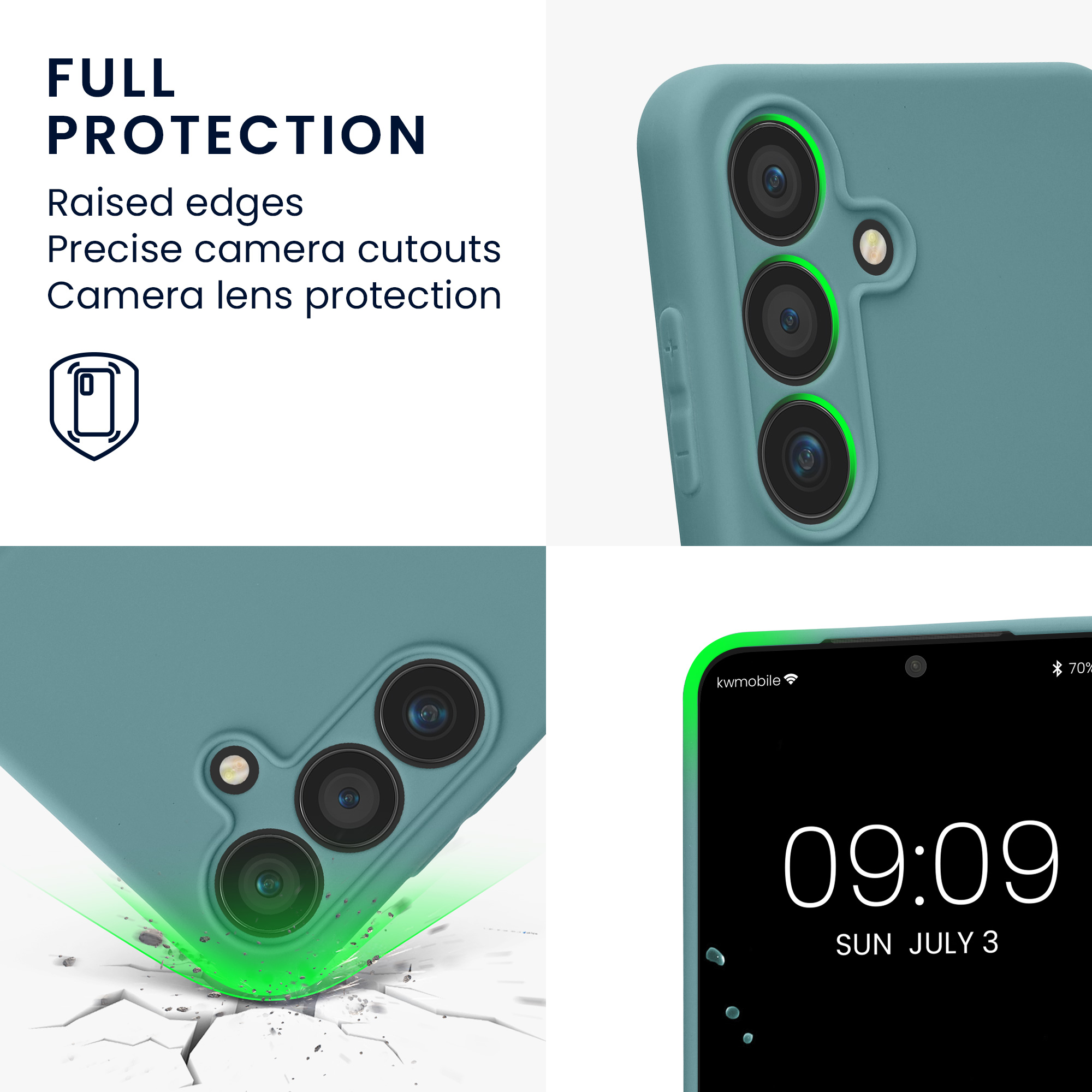 Pouzdro pro Samsung Galaxy S25 kwmobile tenké TPU - arktická noc