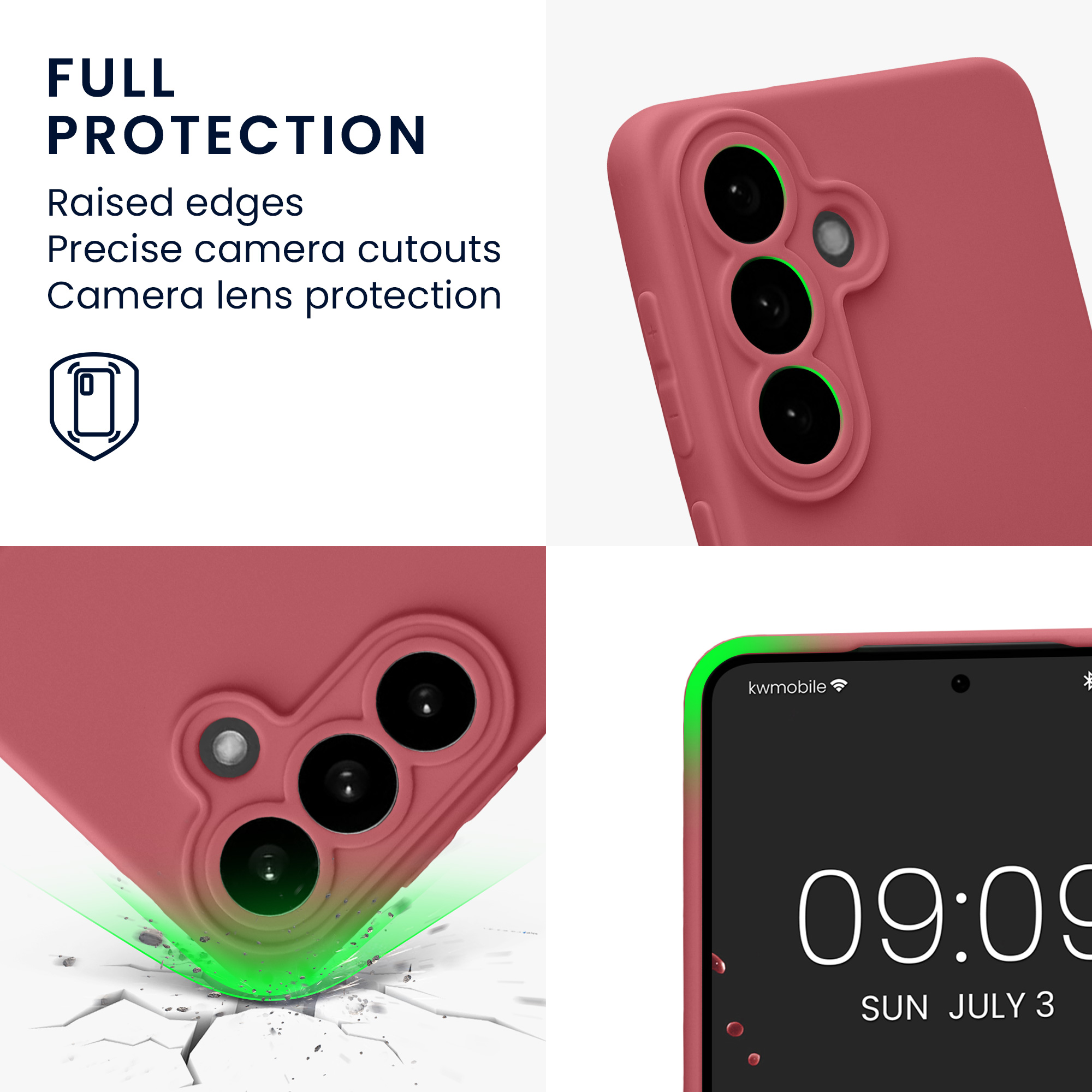 Pouzdro pro Samsung Galaxy S26 kwmobile tenké TPU - tmavě starorůžová