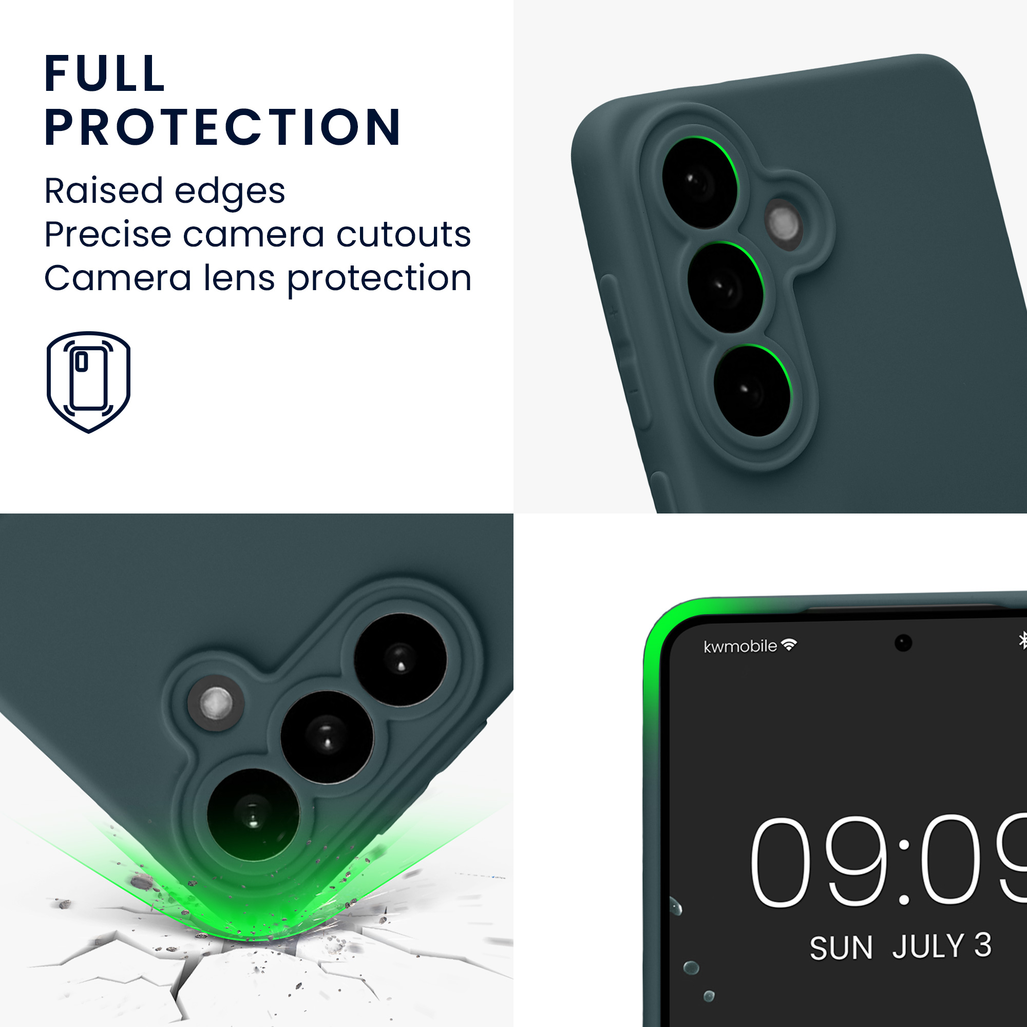 Pouzdro pro Samsung Galaxy S26 kwmobile tenké TPU - tmavá antracitová