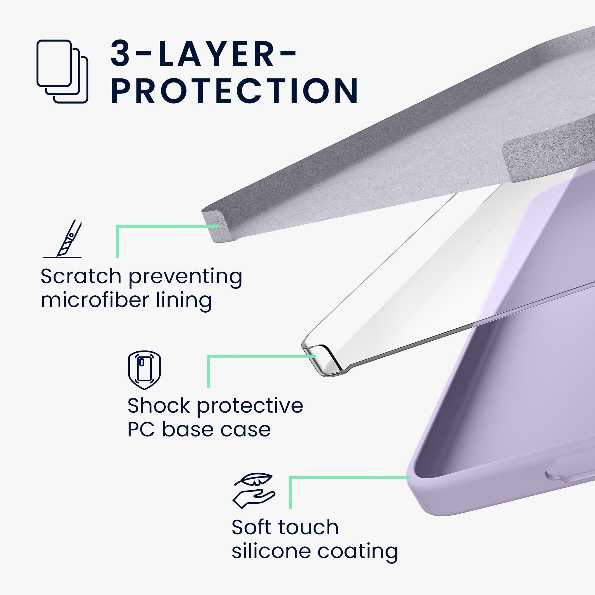 Pouzdro pro Samsung Galaxy A57 5G kwmobile silikonové - levandulová