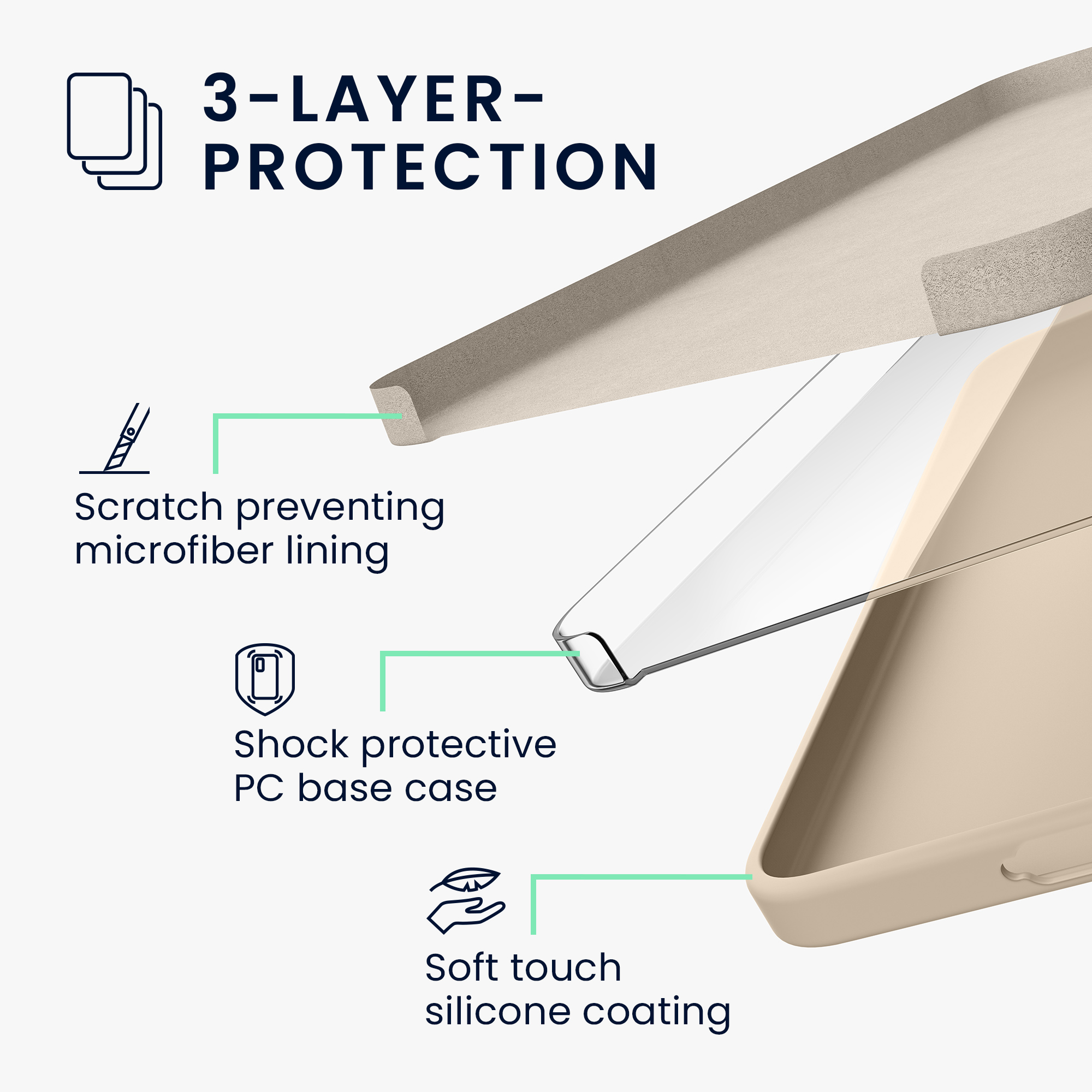 Kryt na mobil Samsung Galaxy A57 5G kwmobile TPU Matná krémová