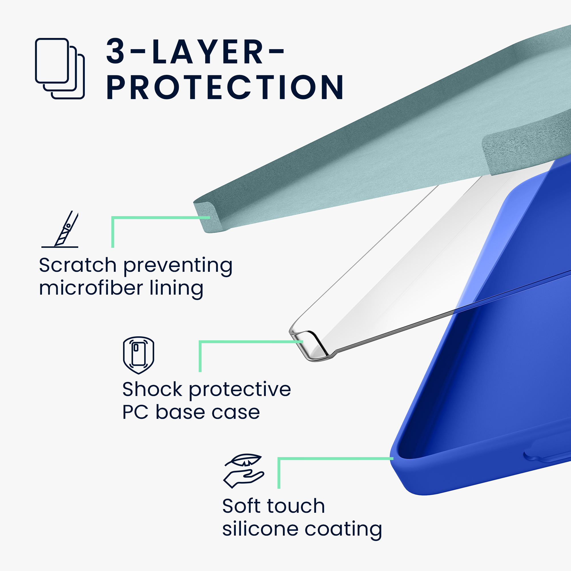 Kryt na mobil Samsung Galaxy A57 5G kwmobile TPU Baltická modrá