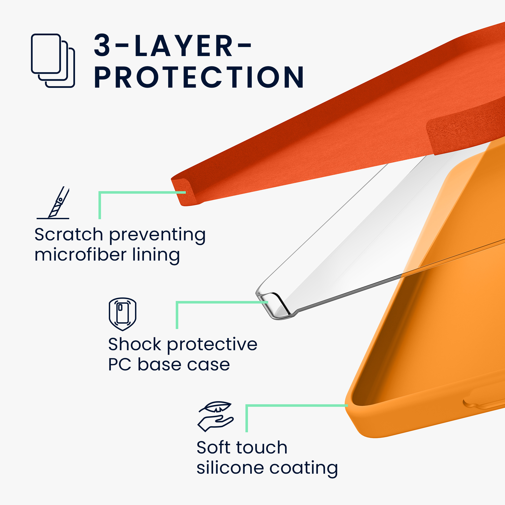 Kryt na mobil Samsung Galaxy A57 5G kwmobile slim matný TPU Ovocná oranžová