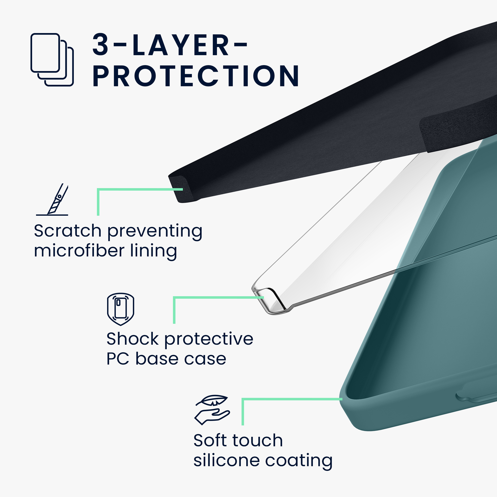 Kryt na mobil Samsung Galaxy A57 5G kwmobile TPU Arktická noc