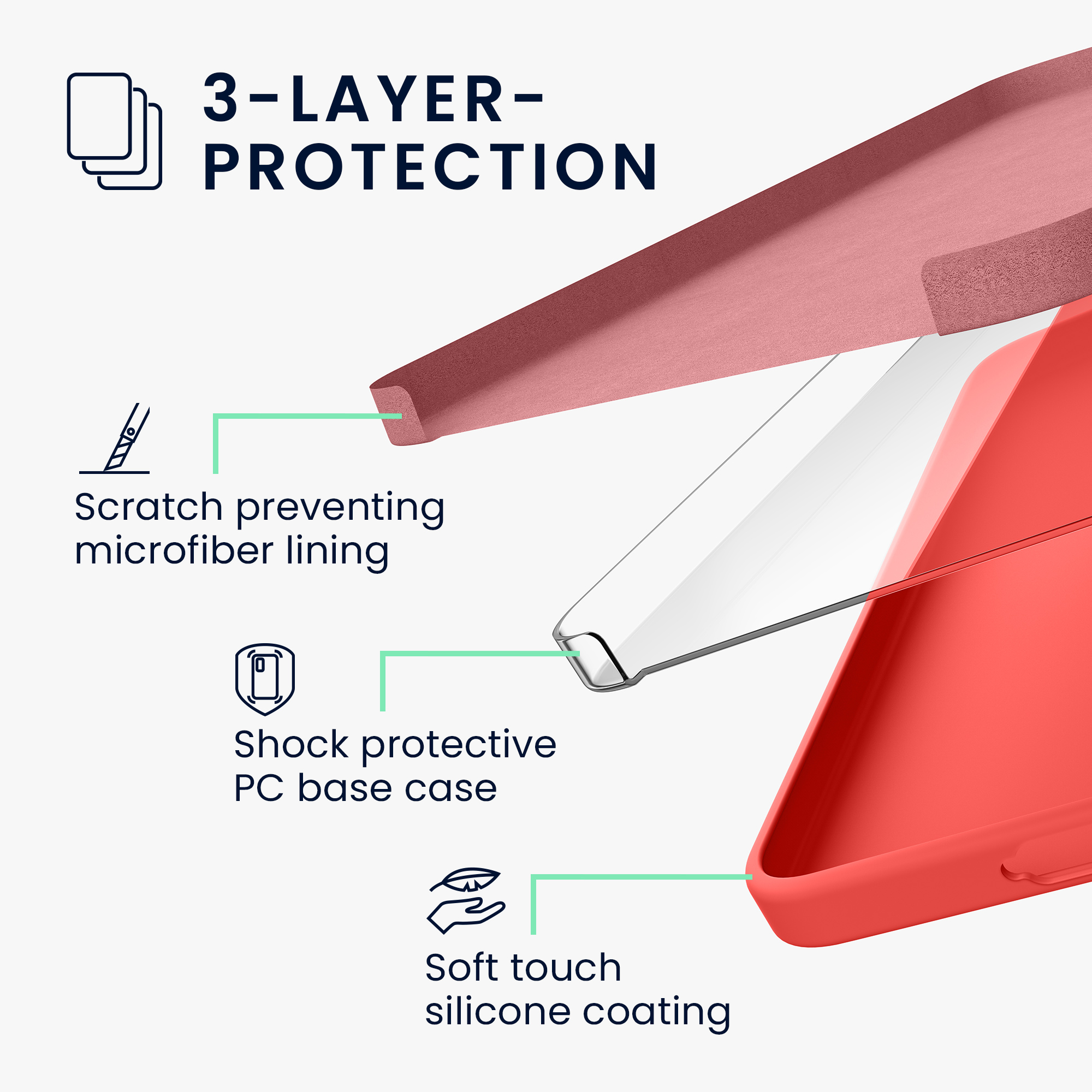 Pouzdro pro Samsung Galaxy A57 5G kwmobile silikonové - neonově korálová