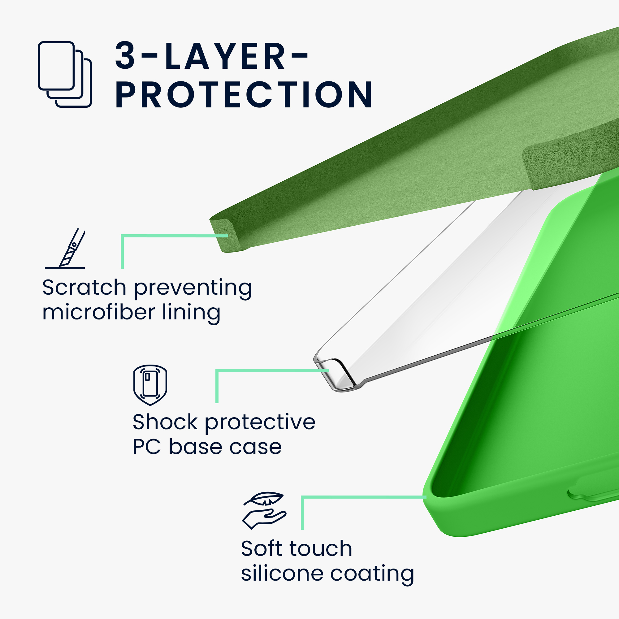 Pouzdro pro Samsung Galaxy A57 5G kwmobile silikonové - limetkově zelená
