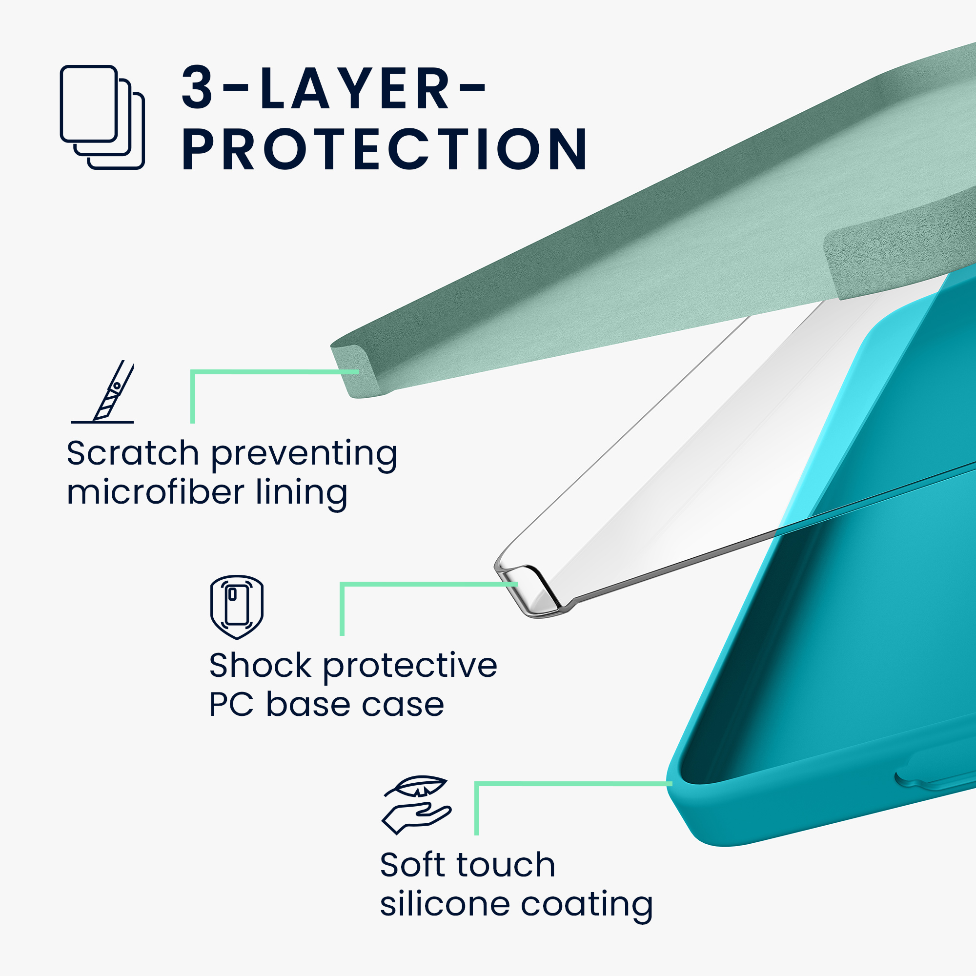 Pouzdro pro Samsung Galaxy A57 5G kwmobile silikonové - ledově modrá