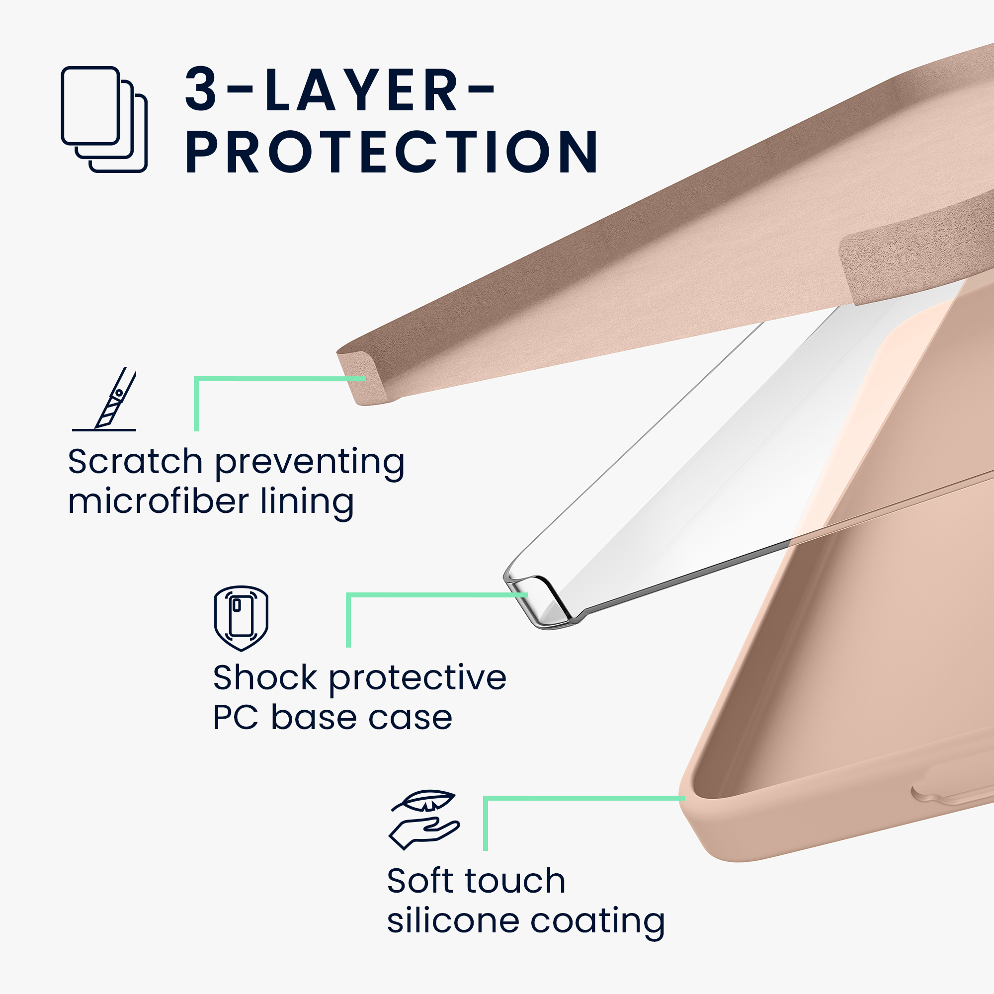 Pouzdro pro Samsung Galaxy A57 5G kwmobile silikonové - kokosová