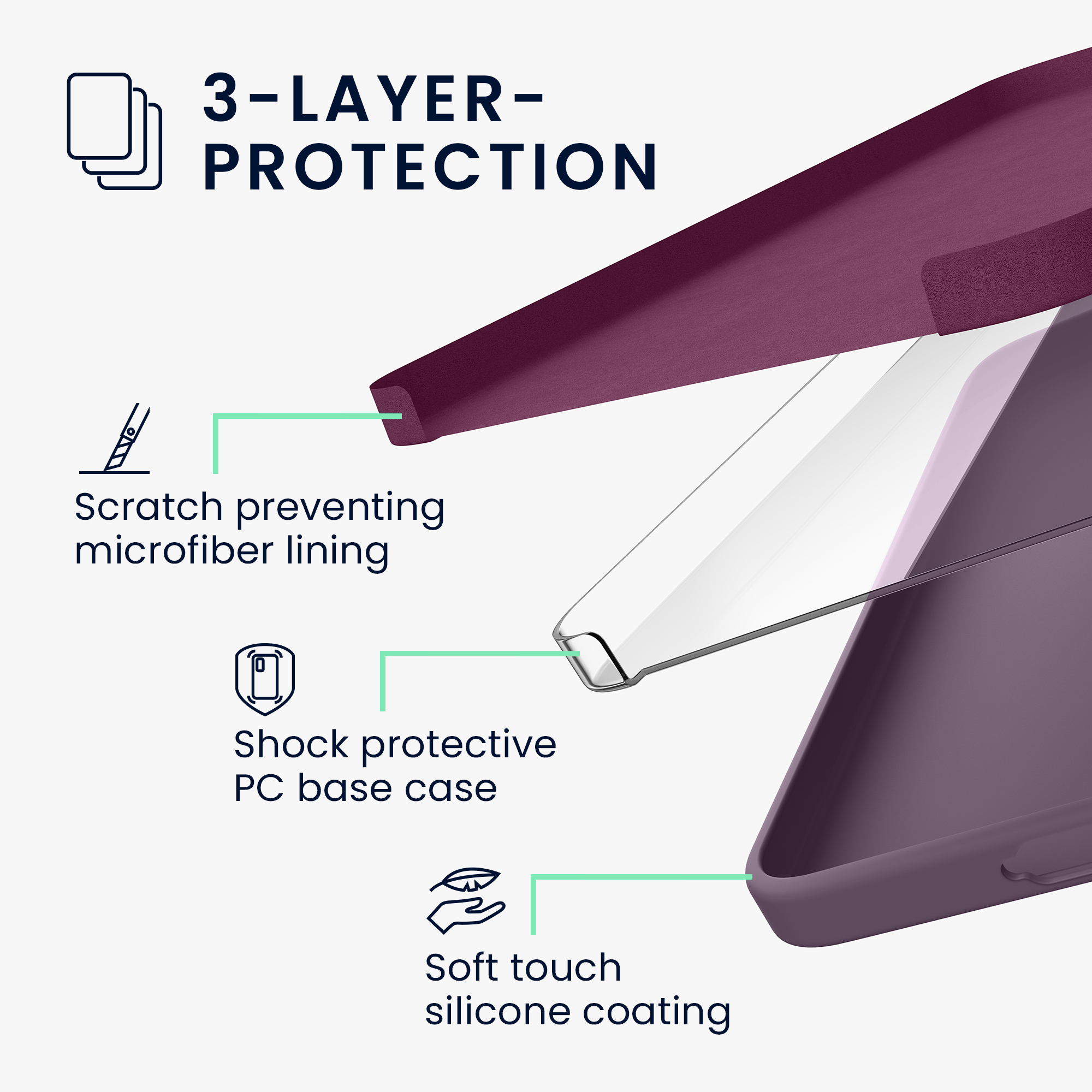 Pouzdro pro Samsung Galaxy A57 5G kwmobile silikonové - pastelová kosatcová
