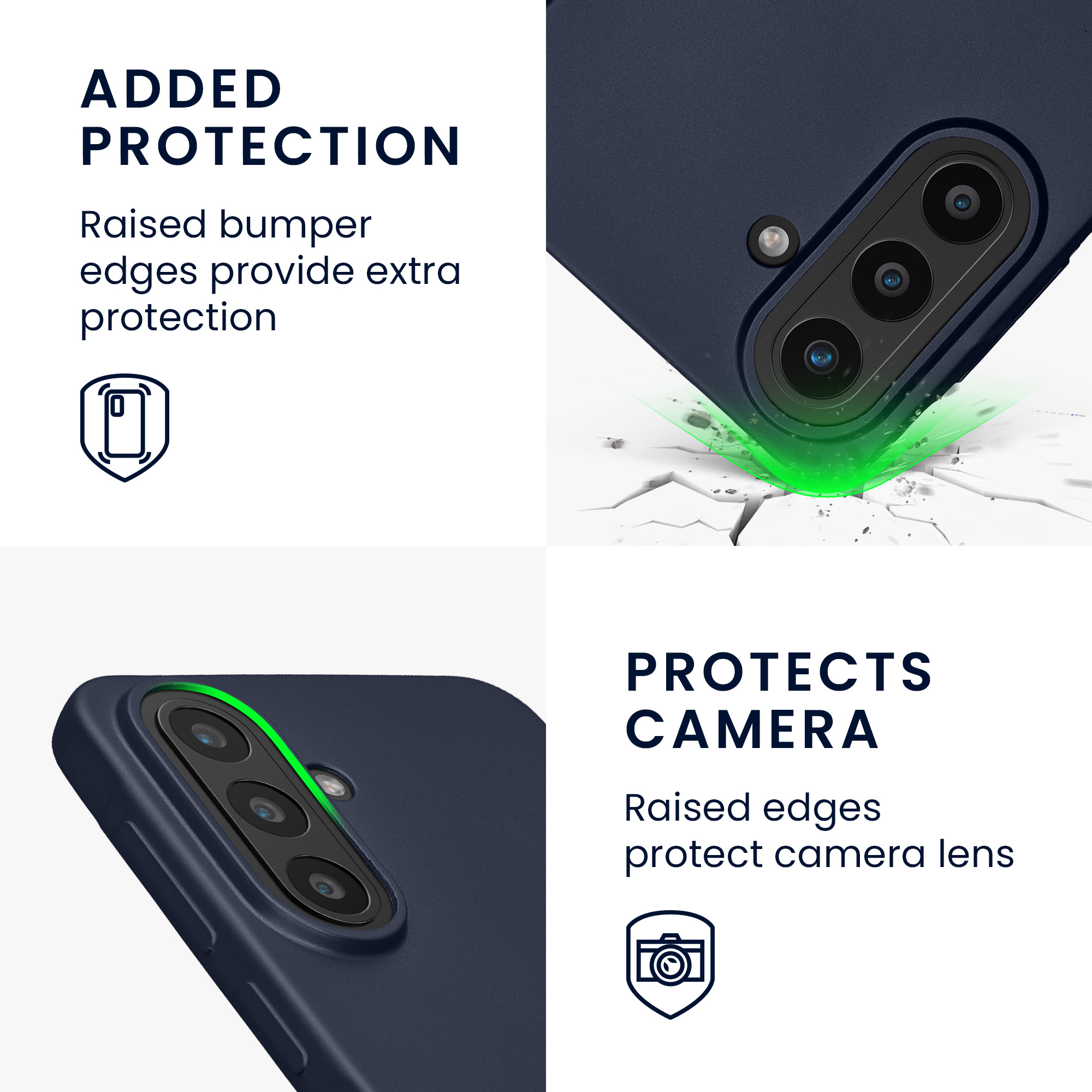 Pouzdro pro Samsung Galaxy A57 5G kwmobile tenké metalické silikonové - metalická modrá
