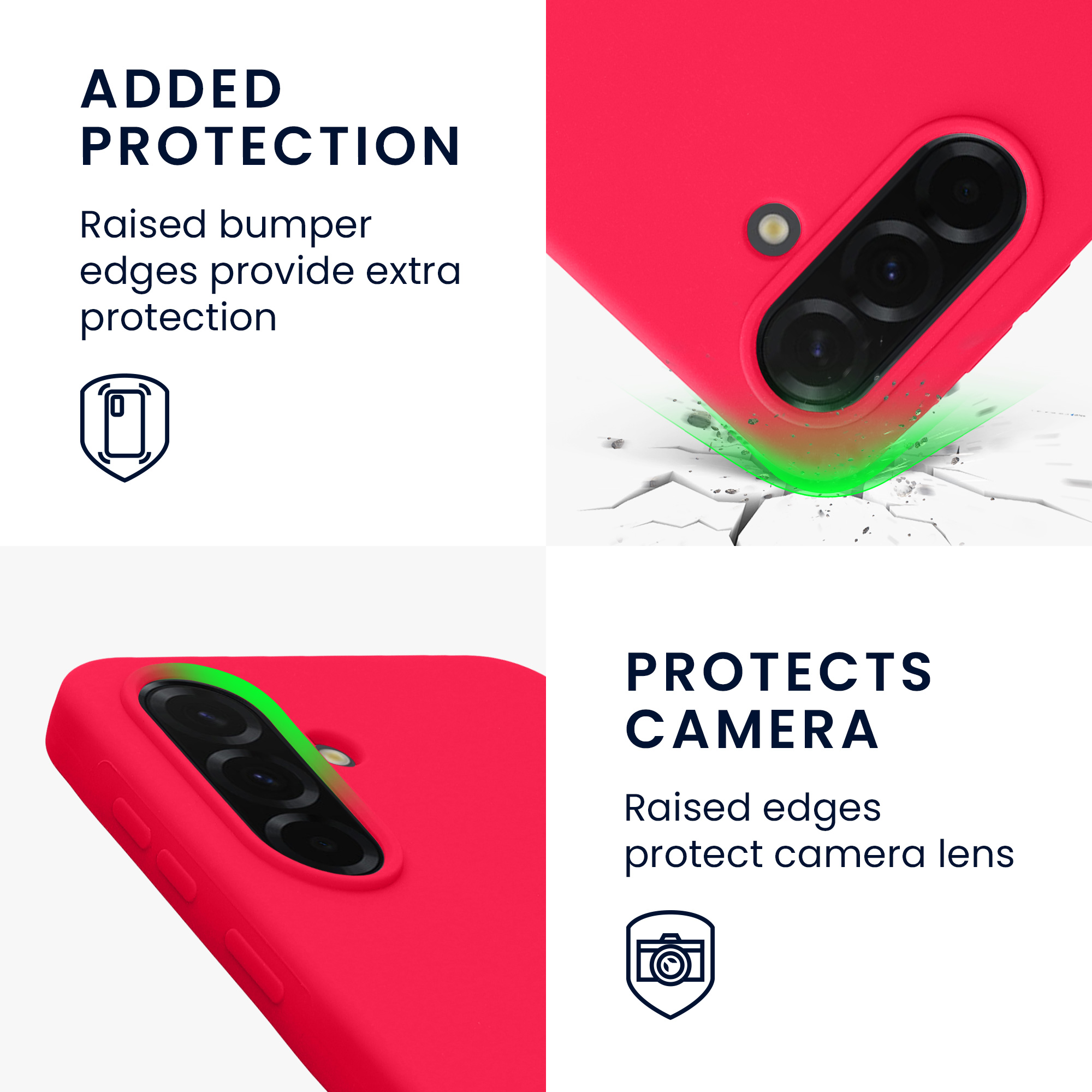 Pouzdro pro Samsung Galaxy A37 5G kwmobile silikonové - neonově růžová