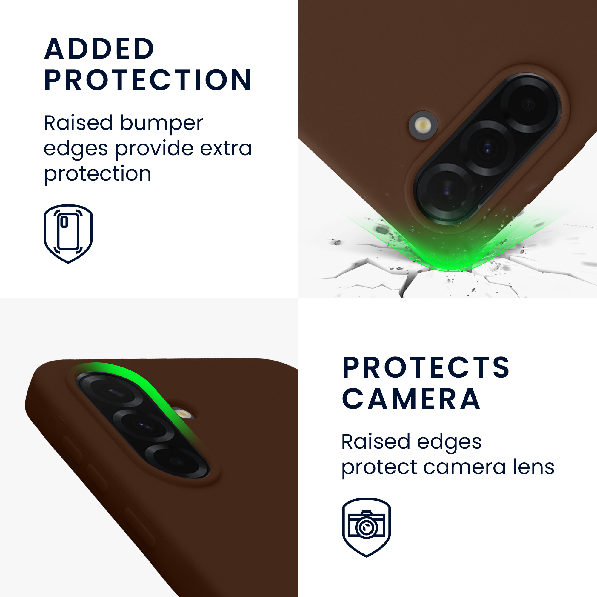 Pouzdro pro Samsung Galaxy A37 5G kwmobile silikonové - čokoládová