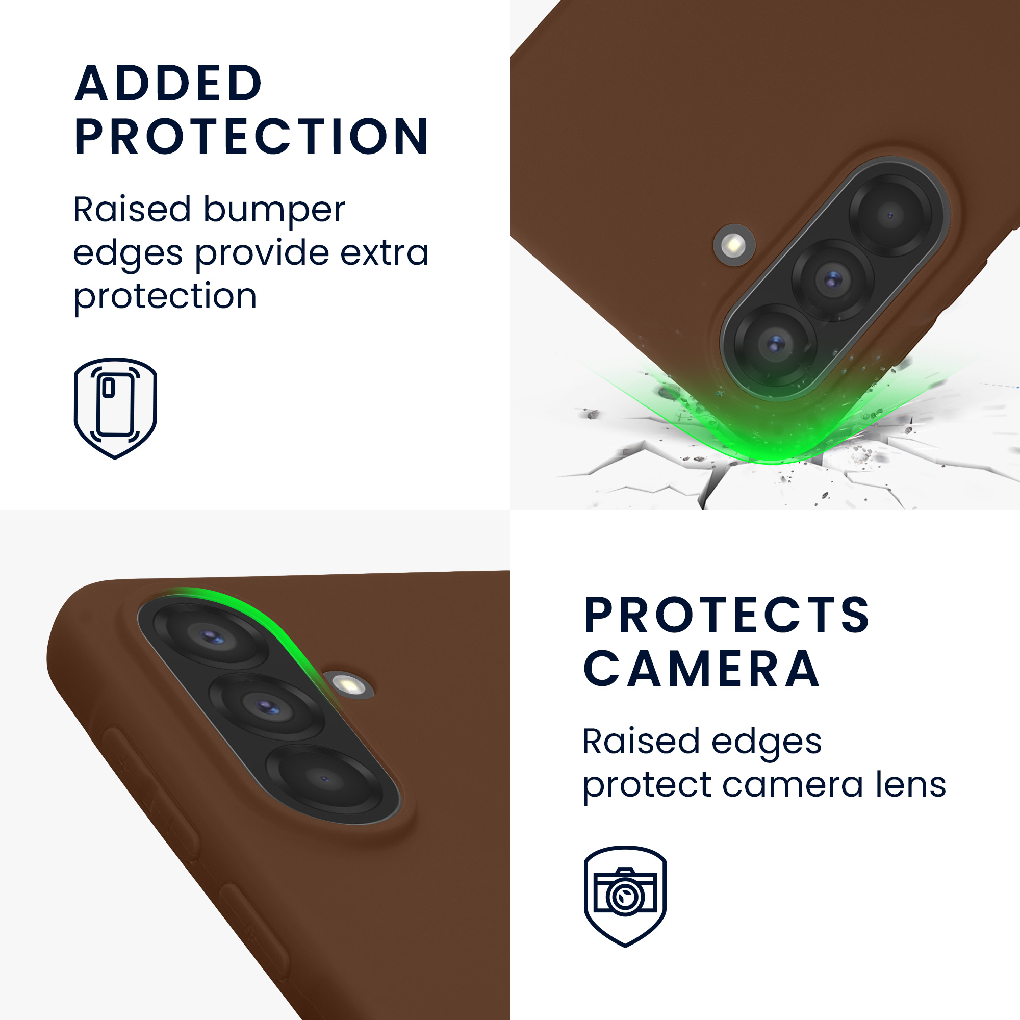 Pouzdro pro Samsung Galaxy A37 5G kwmobile TPU - čokoládová