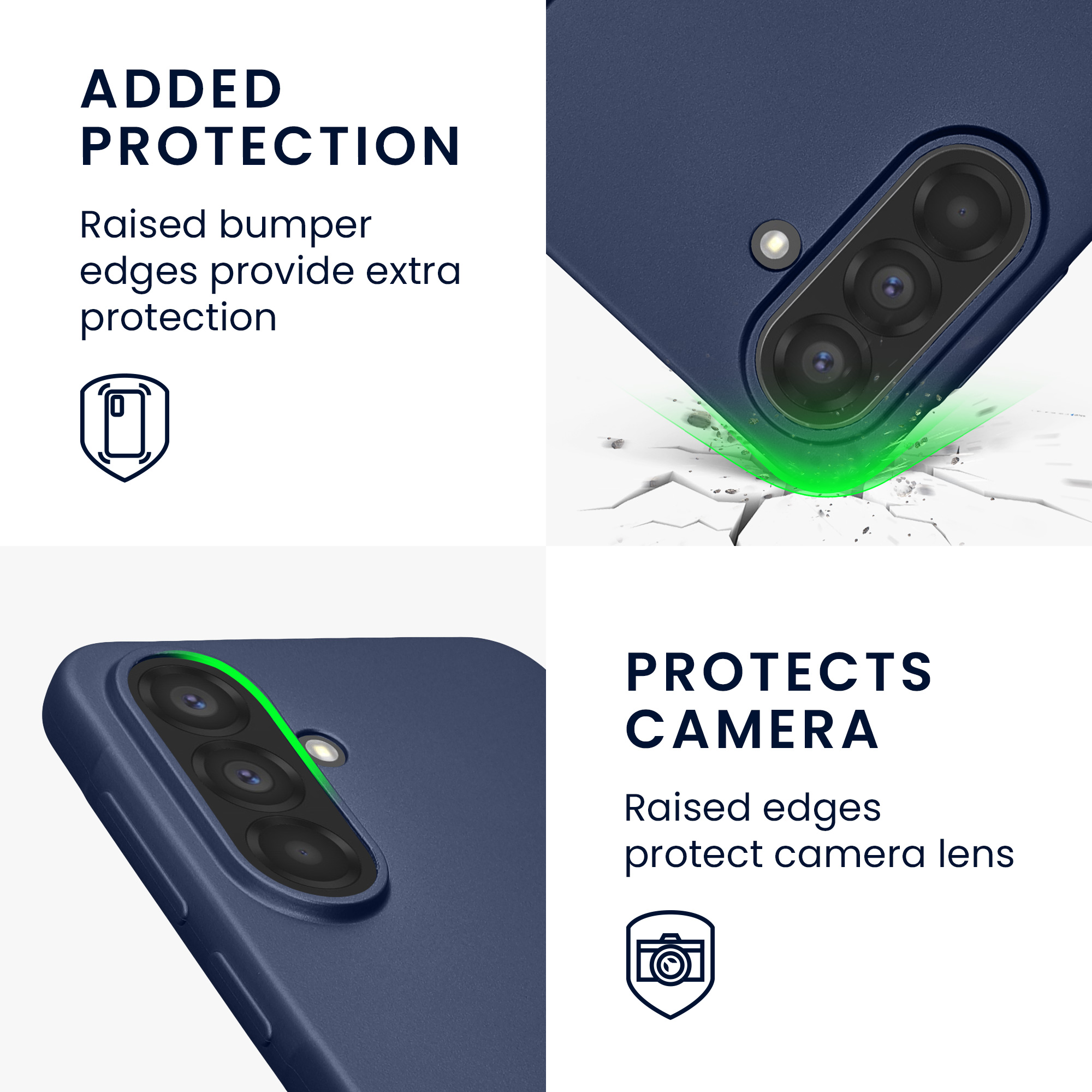 Pouzdro pro Samsung Galaxy A37 5G kwmobile tenké metalické silikonové - metalická modrá