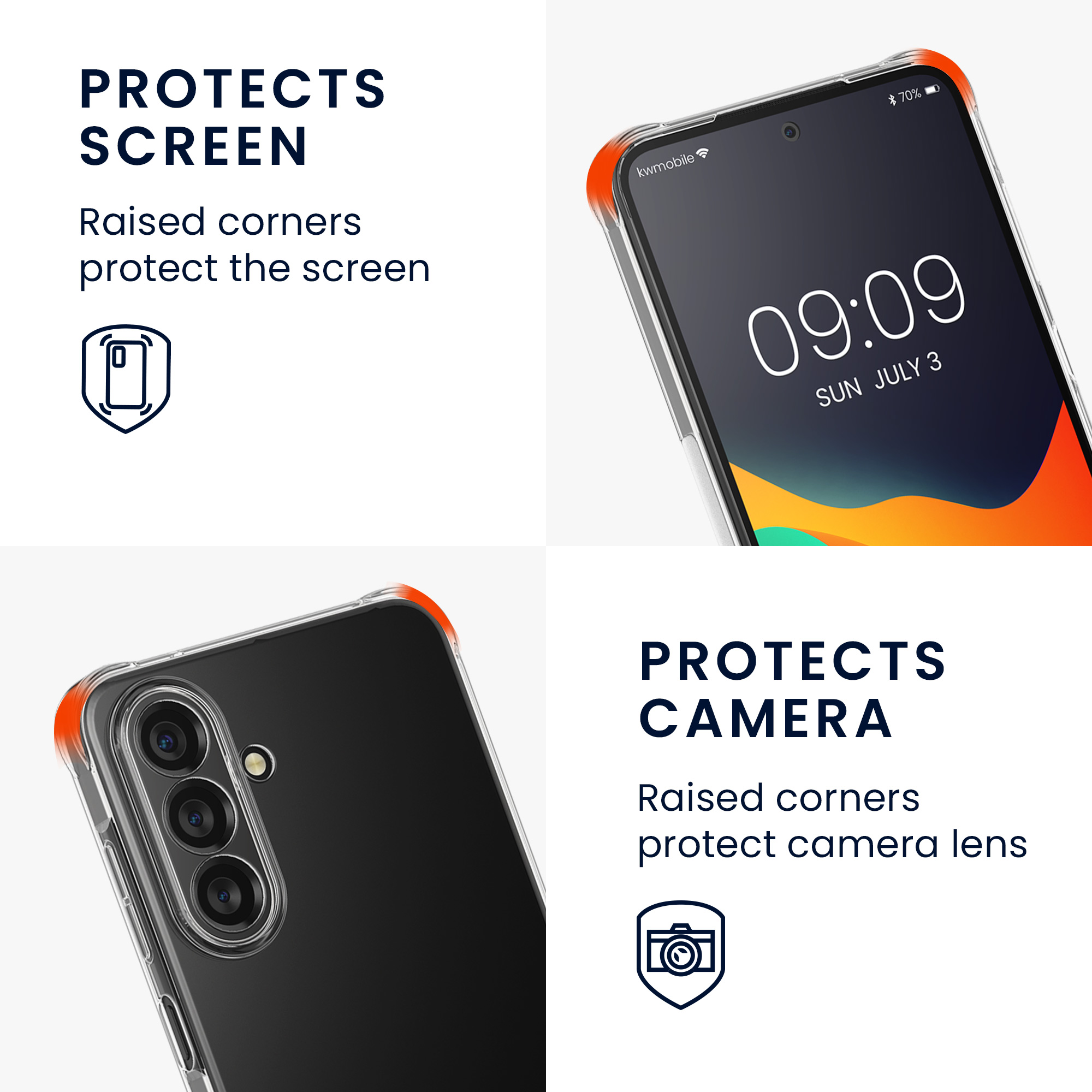 Pouzdro s popruhem (crossbody) pro Samsung Galaxy A27 5G kwmobile TPU - transparentní