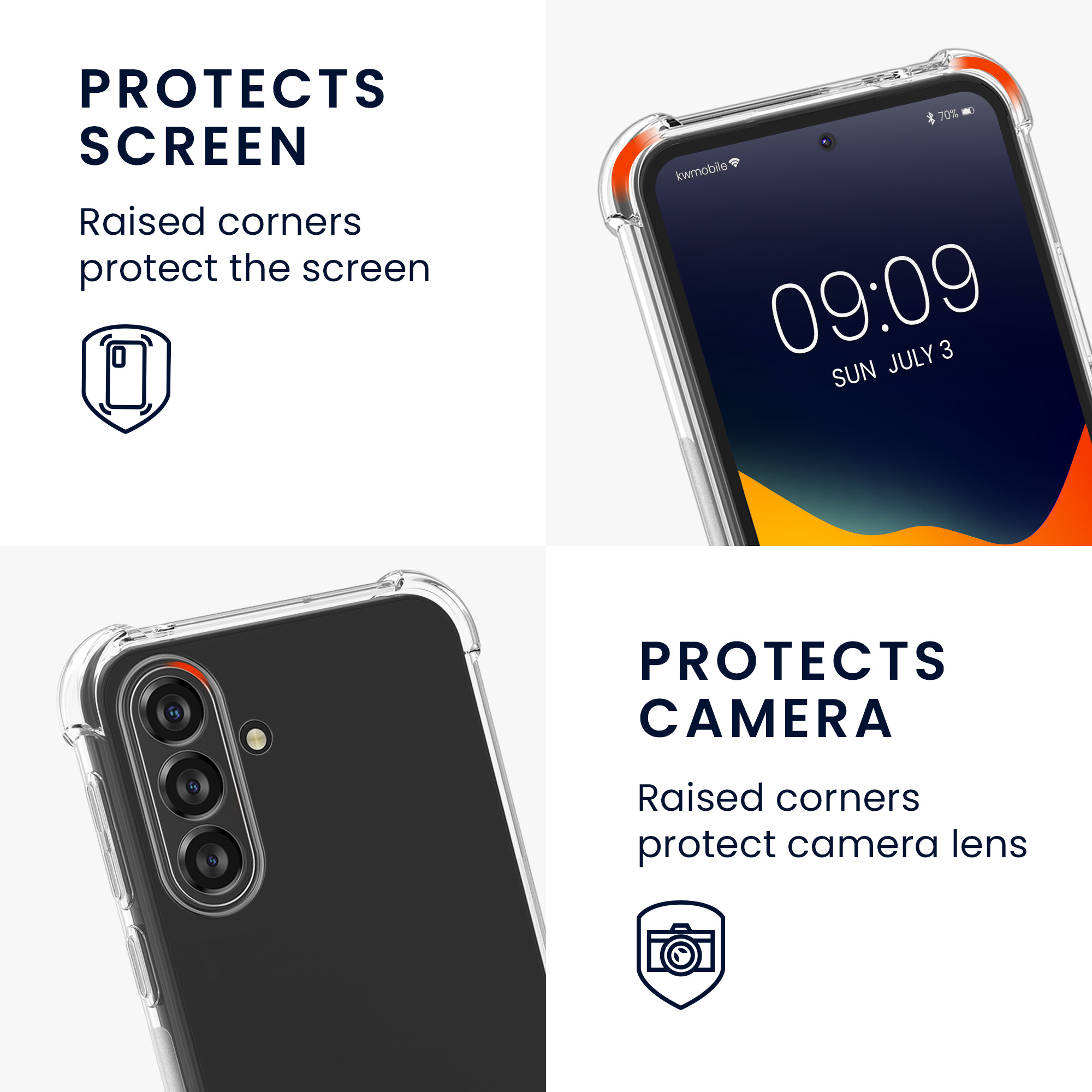Pouzdro s popruhem (crossbody) pro Samsung Galaxy A37 5G kwmobile TPU - transparentní