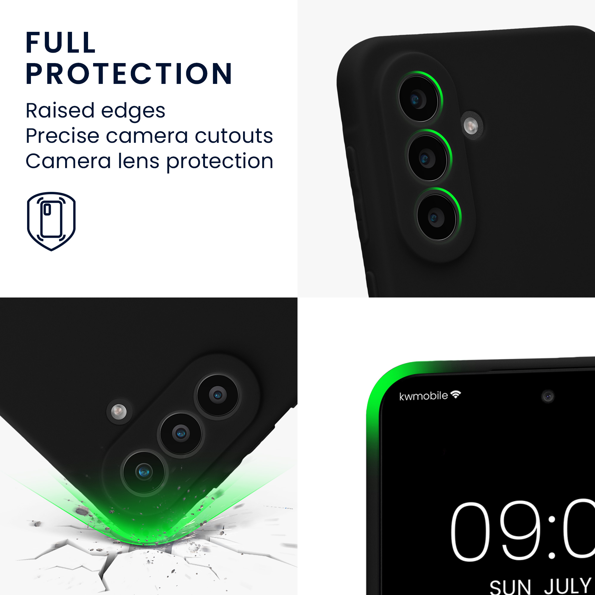 Pouzdro pro Samsung Galaxy A57 5G kwmobile tenké TPU - černá