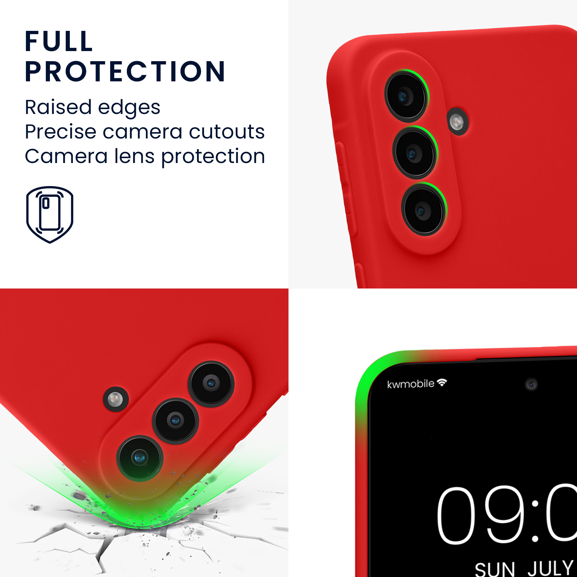 Pouzdro pro Samsung Galaxy A57 5G kwmobile tenké TPU - klasická červená