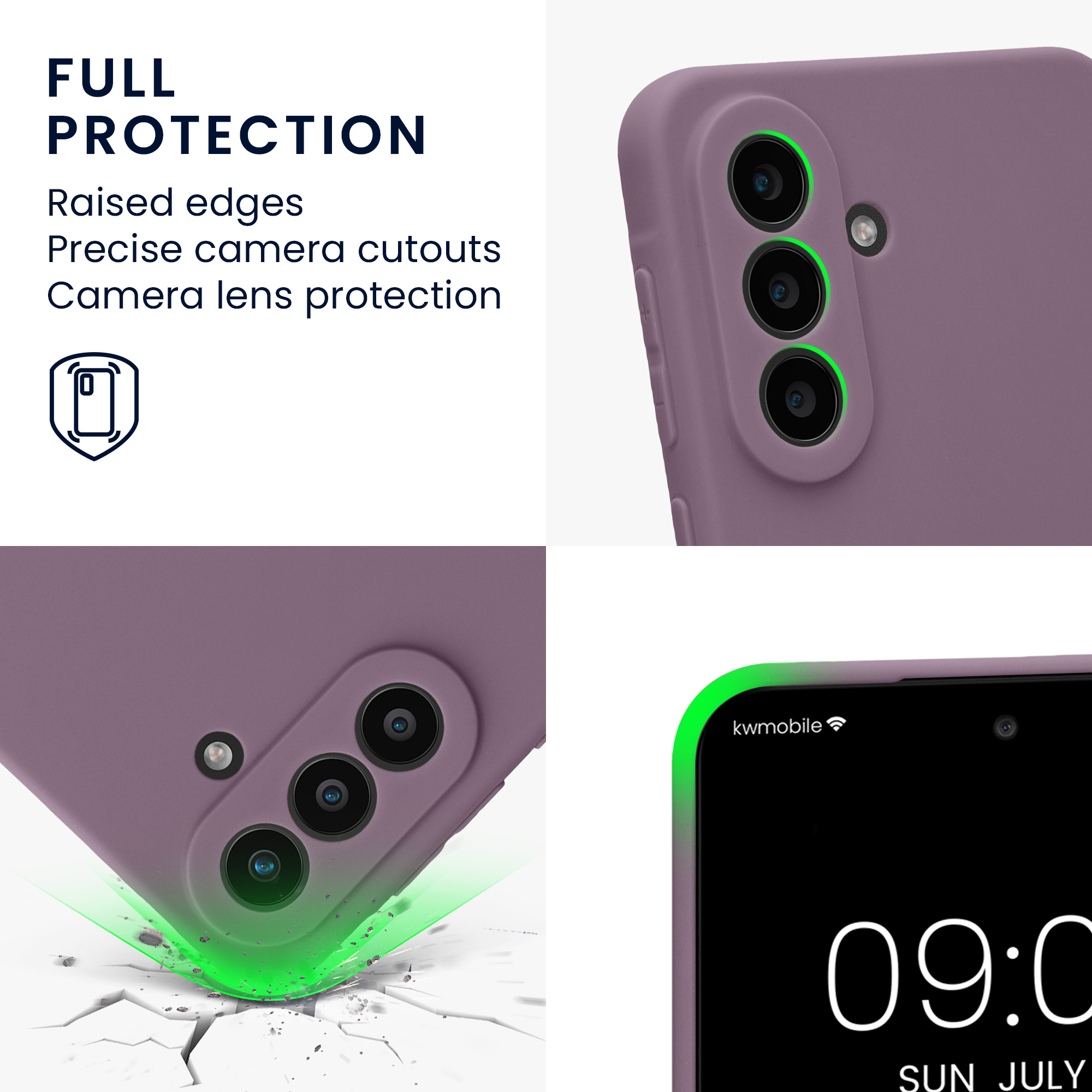 Pouzdro pro Samsung Galaxy A57 5G kwmobile tenké TPU - pastelová kosatcová