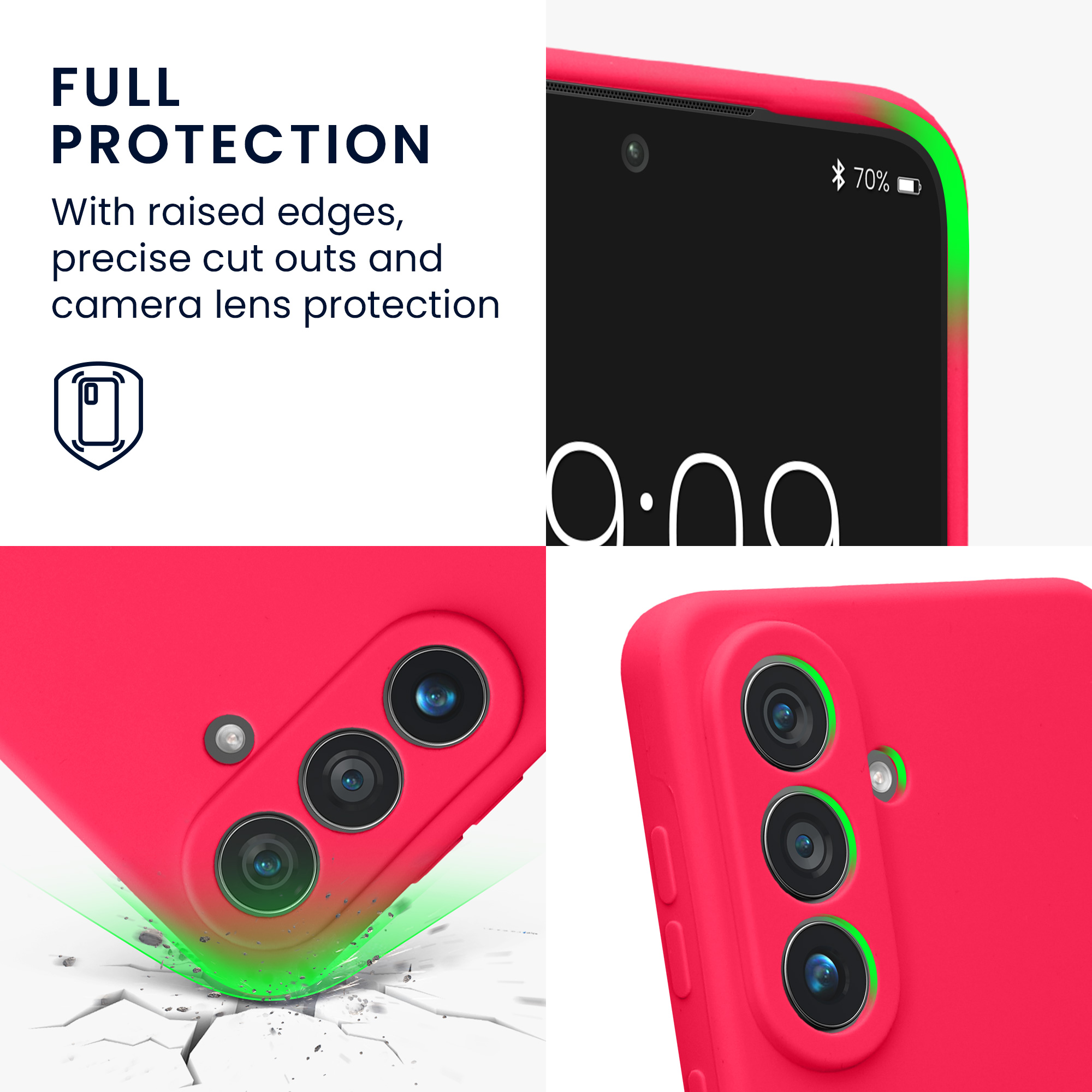 Pouzdro pro Samsung Galaxy S26 kwmobile tenké silikonové - neonově růžová