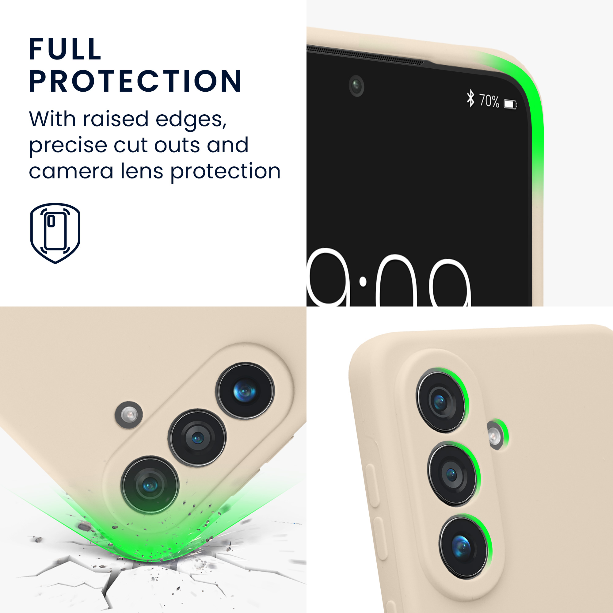 Pouzdro pro Samsung Galaxy S26 kwmobile tenké silikonové - matná krémová