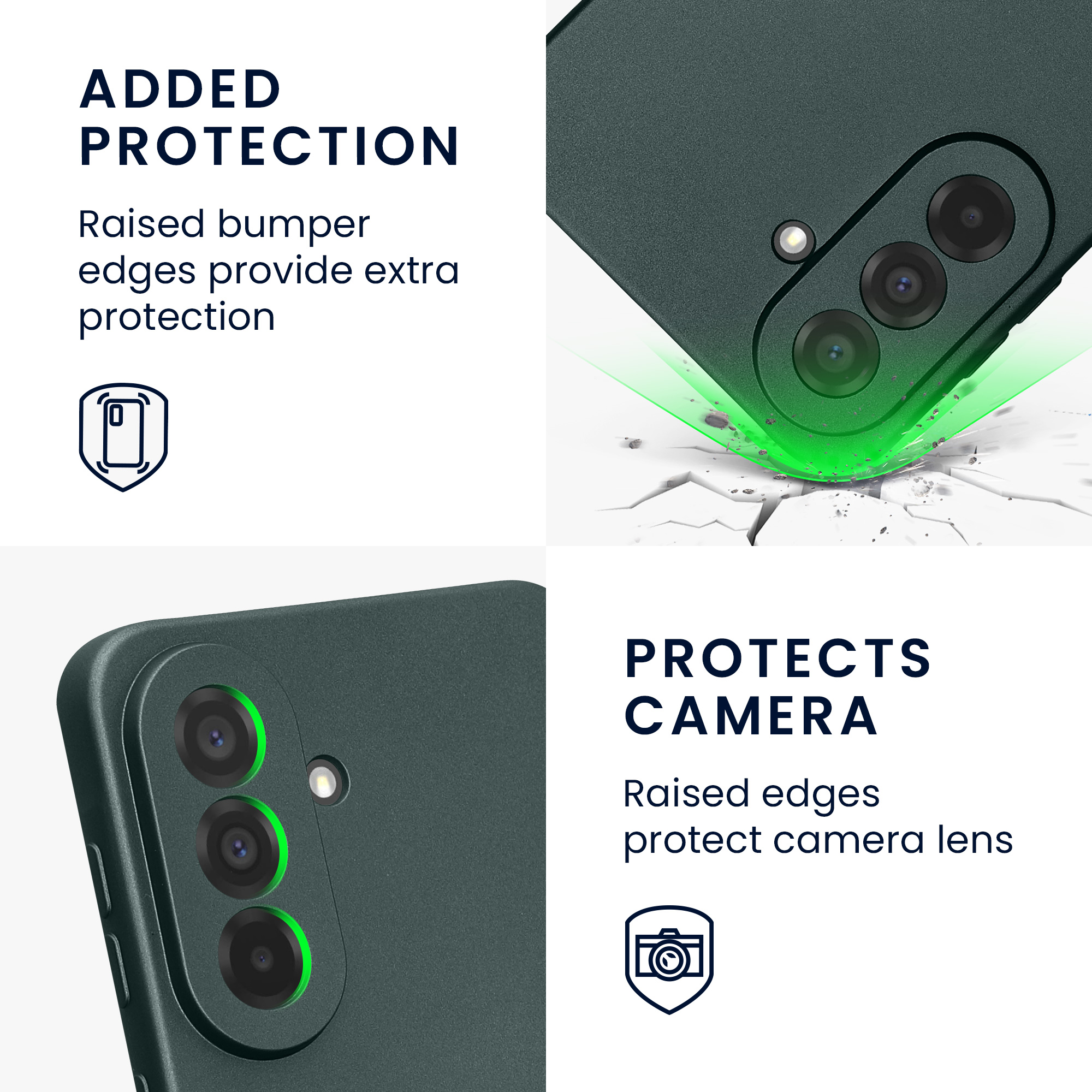Pouzdro pro Samsung Galaxy A37 5G kwmobile metalické TPU - metalická petrolejová