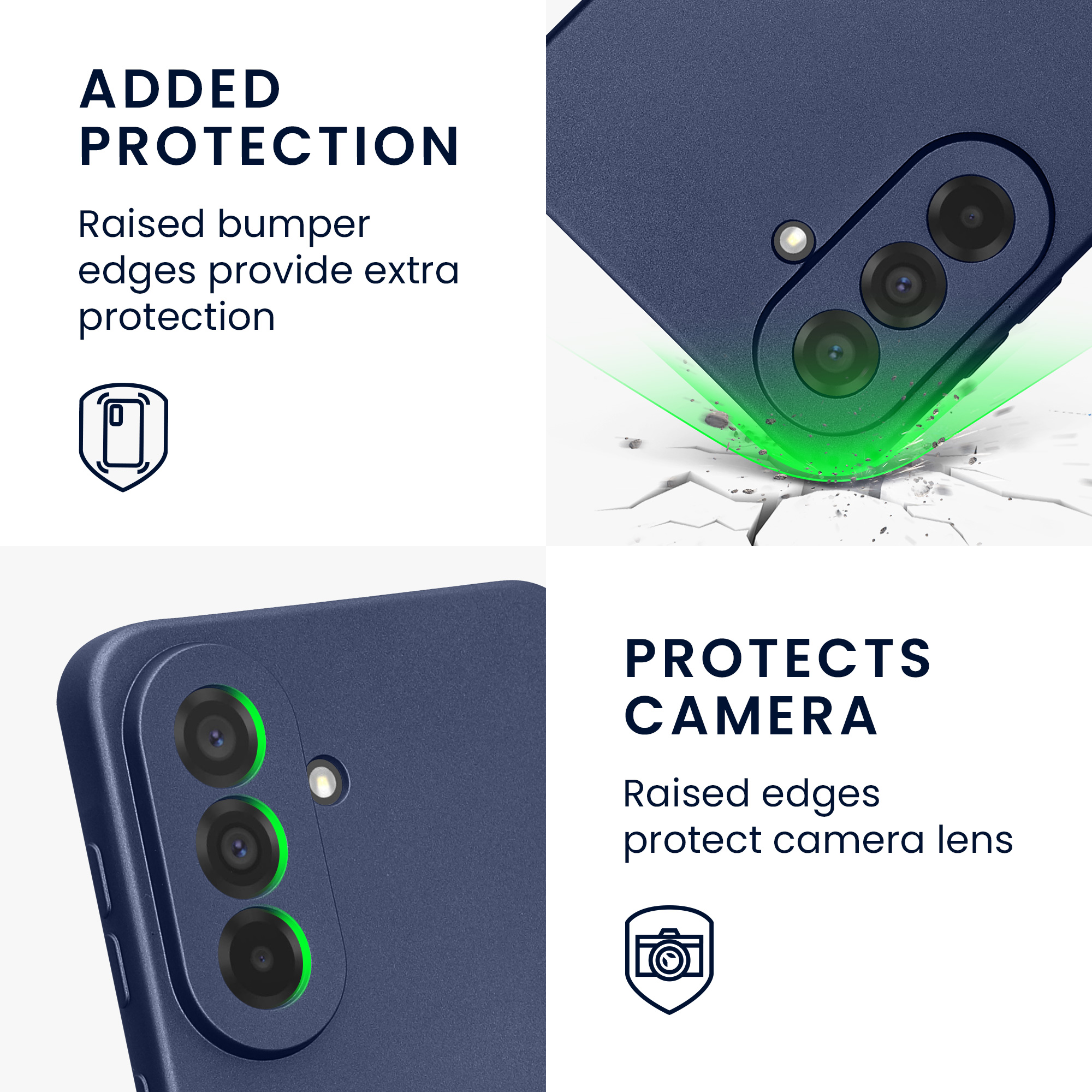 Pouzdro pro Samsung Galaxy A37 5G kwmobile metalické TPU - metalická modrá