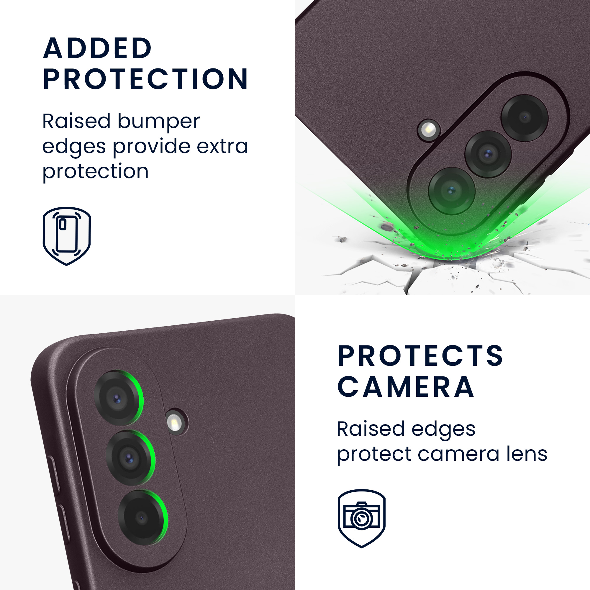 Pouzdro pro Samsung Galaxy A37 5G kwmobile metalické TPU - metalická bordó