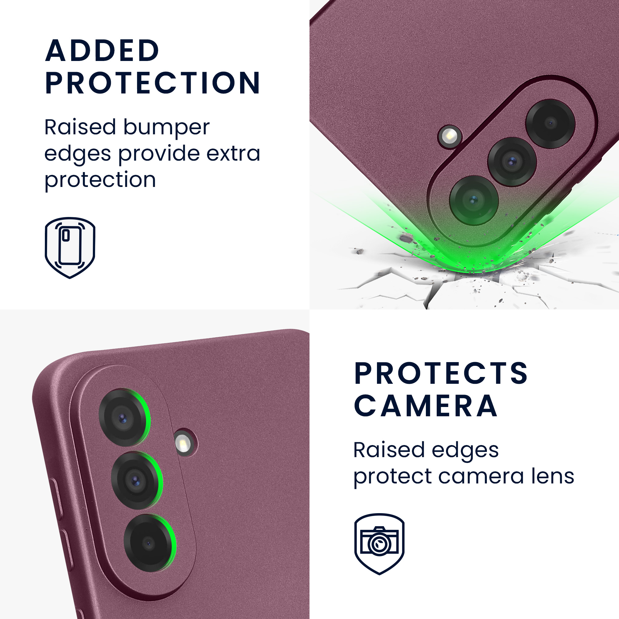 Pouzdro pro Samsung Galaxy A37 5G kwmobile metalické TPU - metalická levandulová