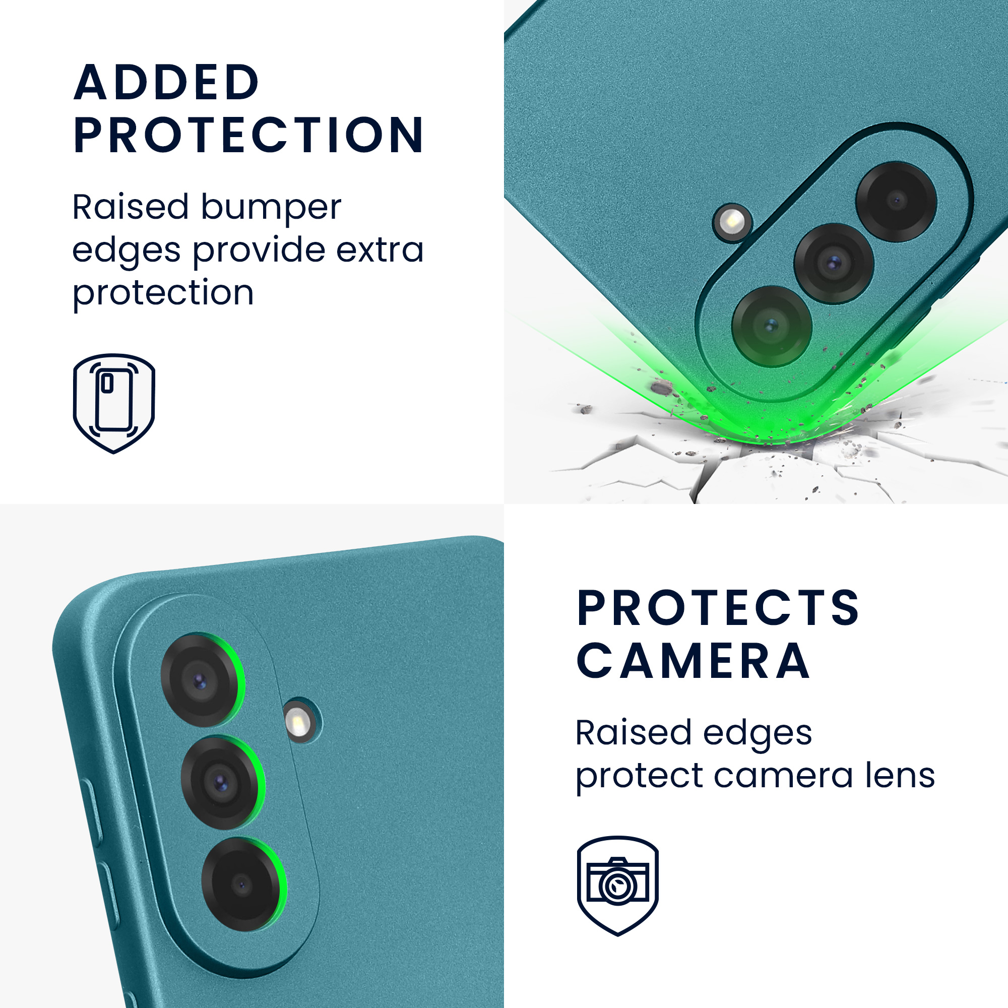 Pouzdro pro Samsung Galaxy A37 5G kwmobile metalické TPU - metalická karibská modrá