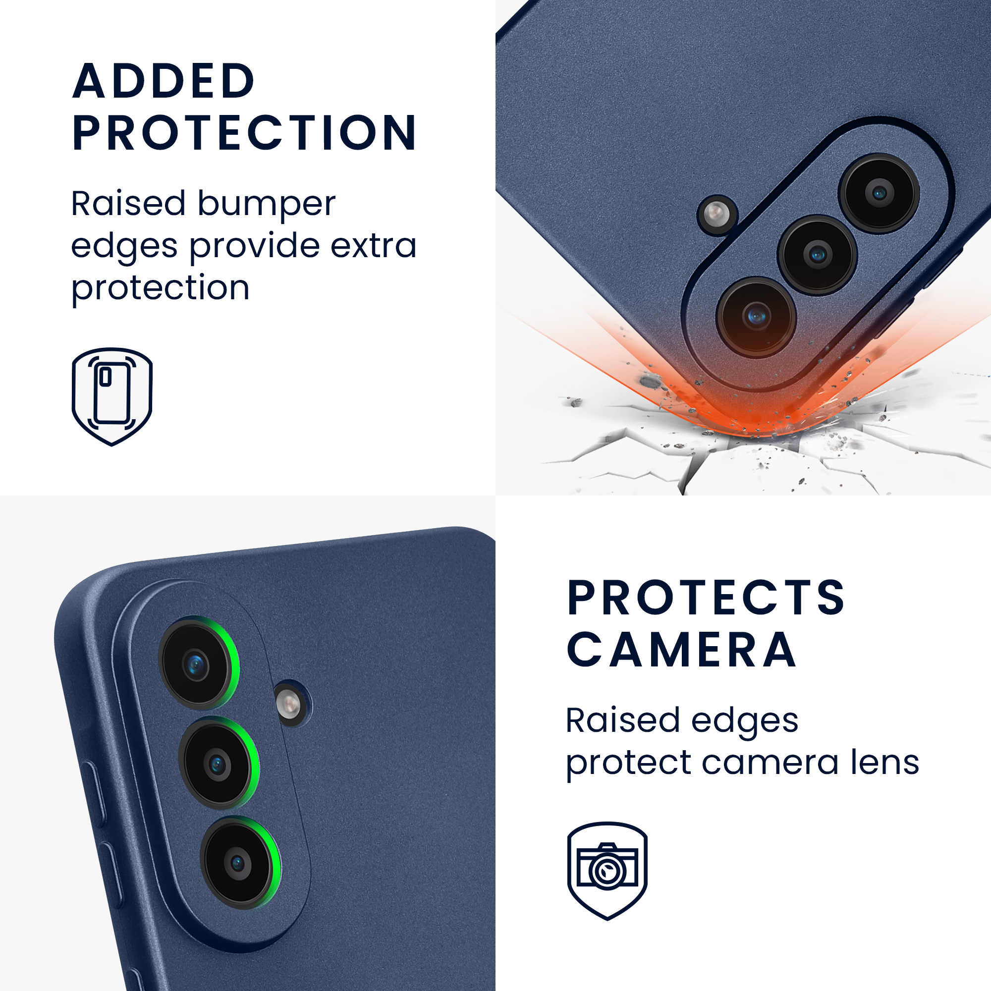 Pouzdro pro Samsung Galaxy A57 5G kwmobile metalické TPU - metalická modrá