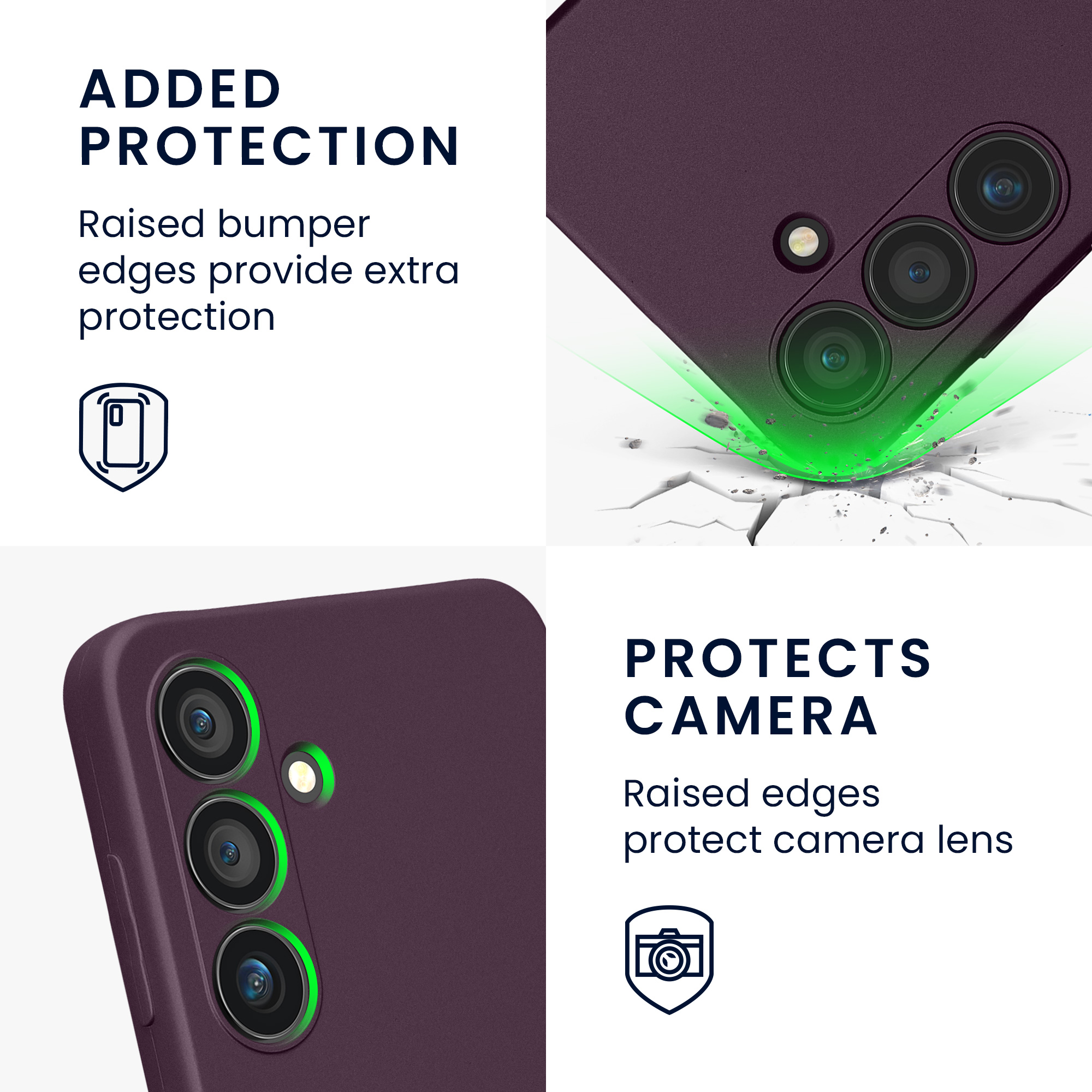 Pouzdro pro Samsung Galaxy S24 kwmobile metalické TPU - metalická bordó