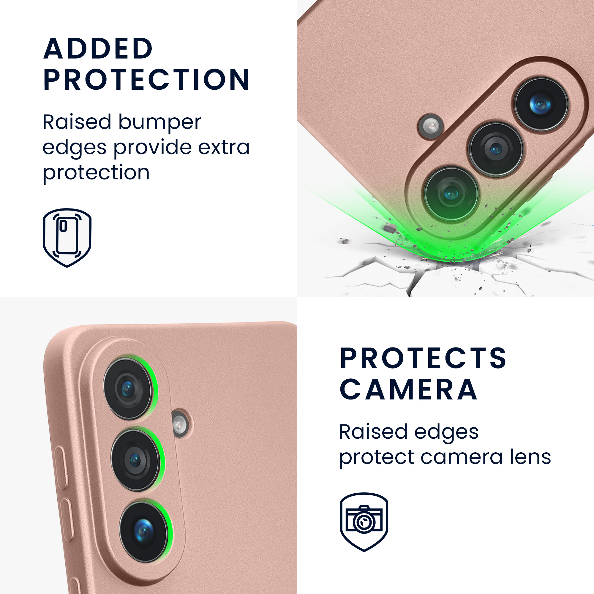 Pouzdro pro Samsung Galaxy S26 kwmobile metalické TPU - metalická růžové zlato