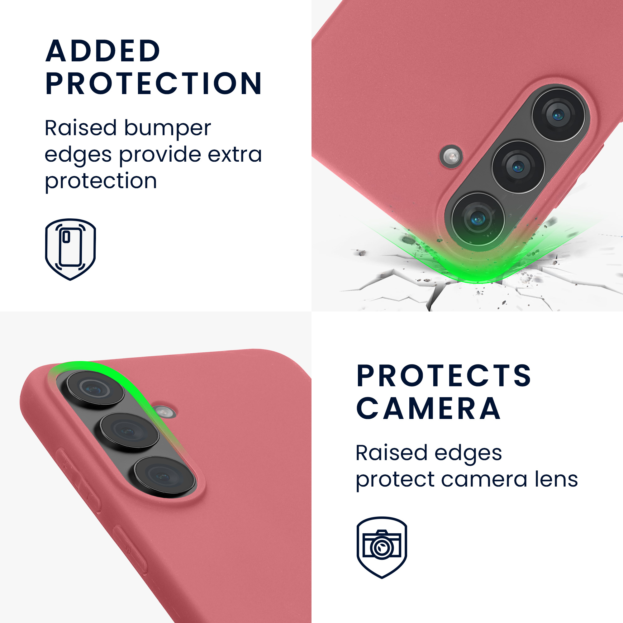 Pouzdro pro Samsung Galaxy S26 FE kwmobile TPU - tmavě starorůžová