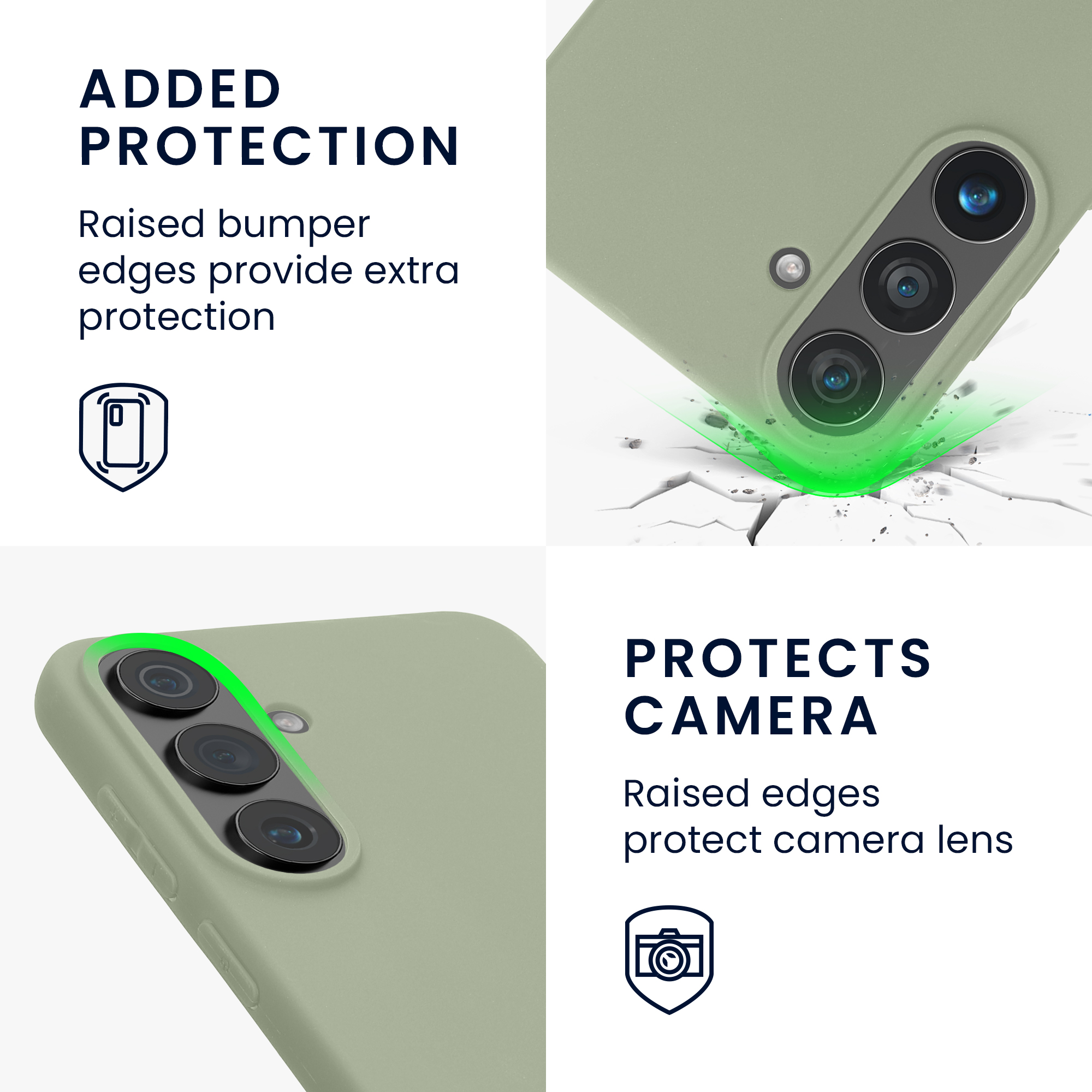 Pouzdro pro Samsung Galaxy S26 FE kwmobile TPU - šedozelená