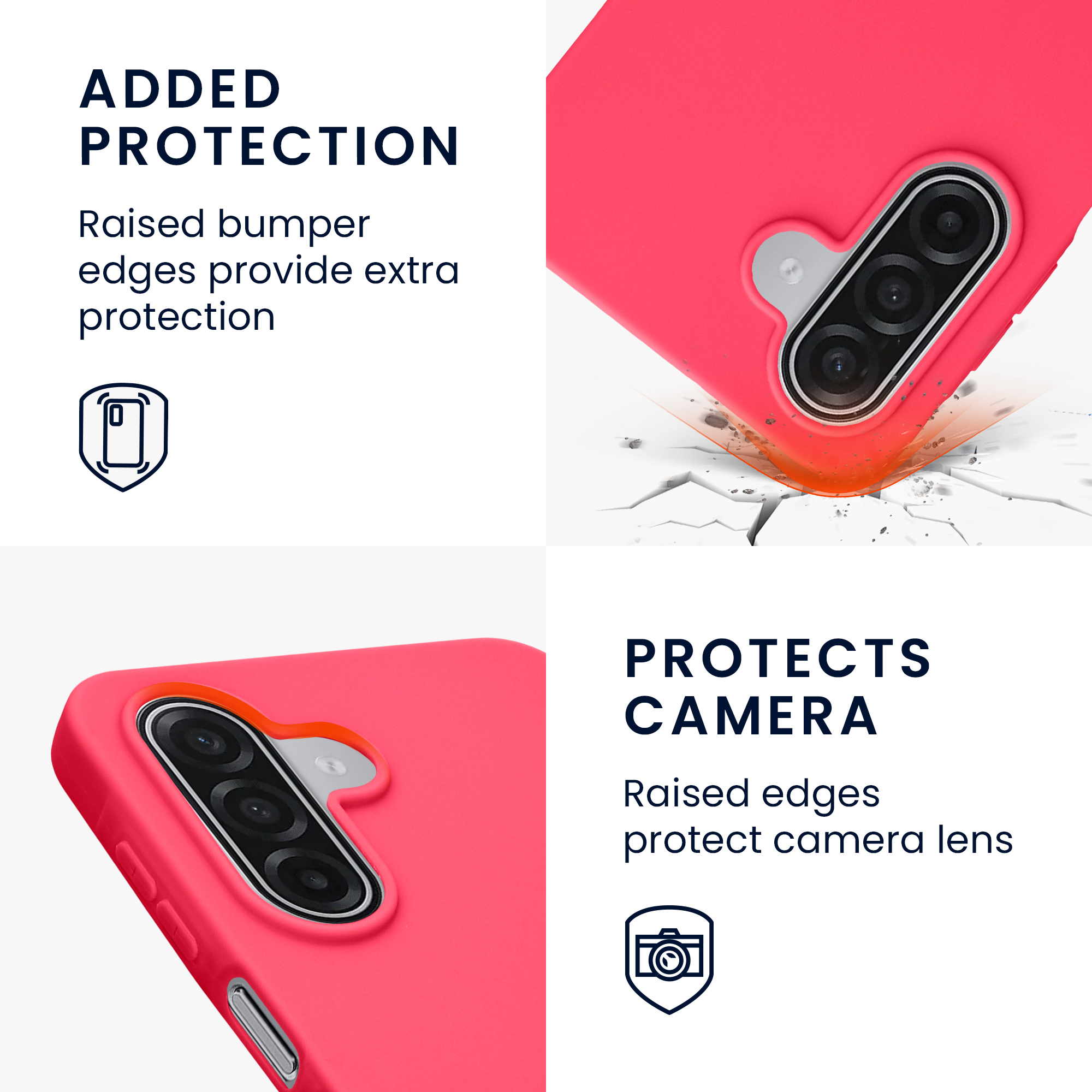 Pouzdro pro Samsung Galaxy A18 4G / 5G kwmobile TPU - neonově růžová