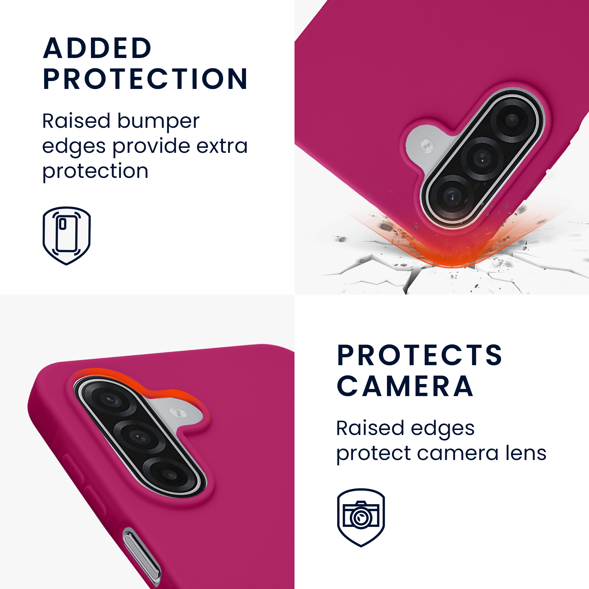 Pouzdro pro Samsung Galaxy A18 4G / 5G kwmobile TPU - neonově fialová