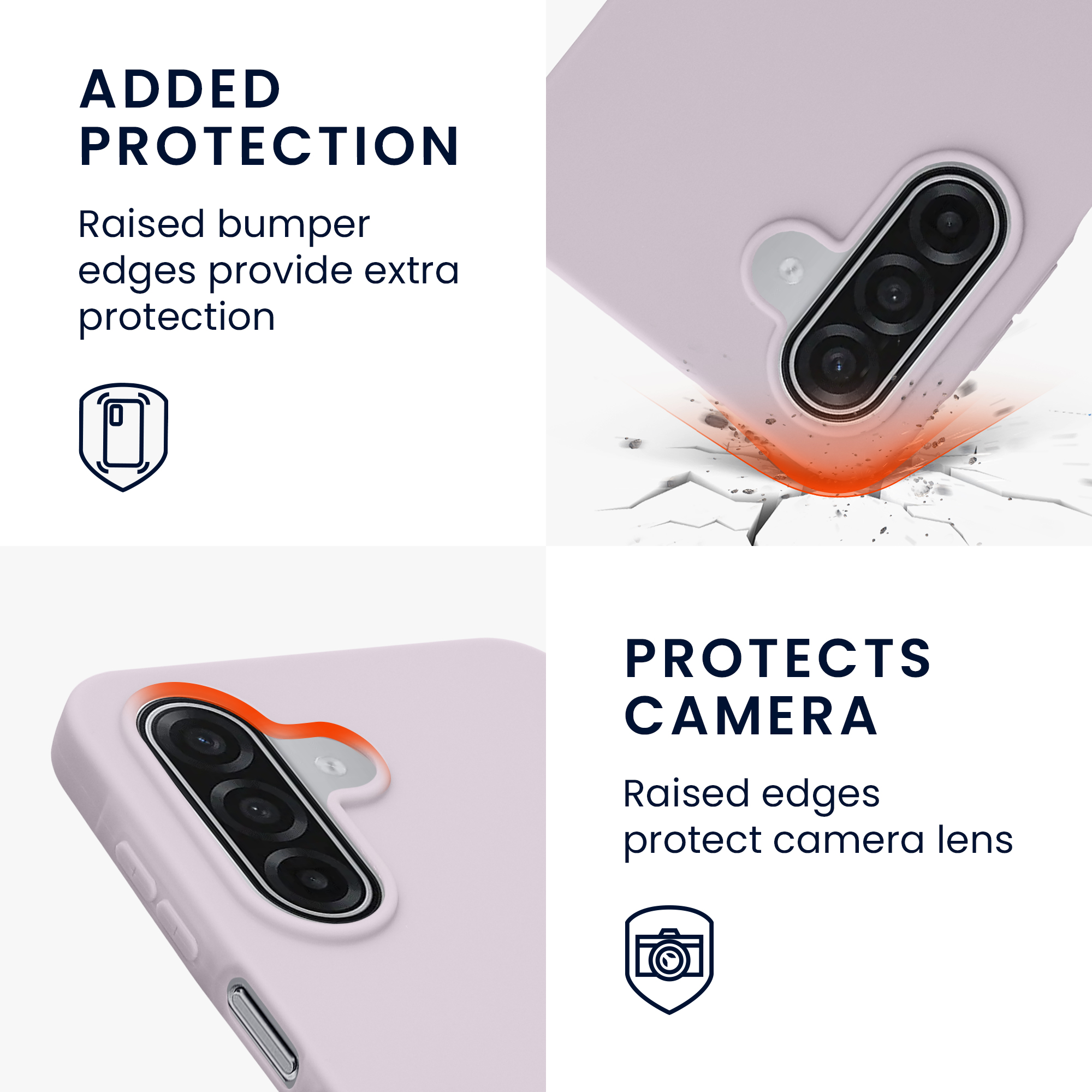 Pouzdro pro Samsung Galaxy A18 4G / 5G kwmobile TPU - levandulová